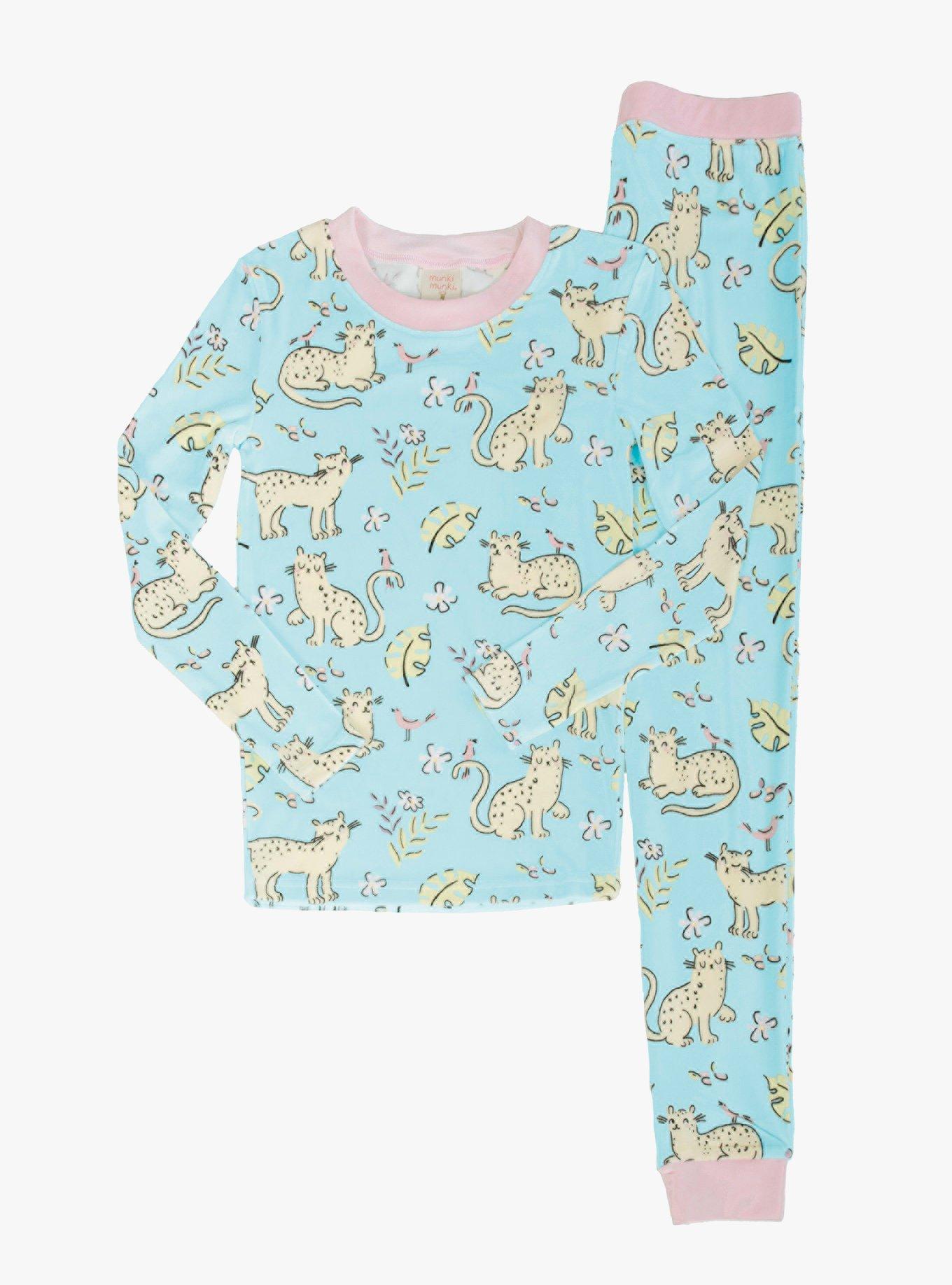 Jungle Kitties Long Sleeve Youth Pajama Set