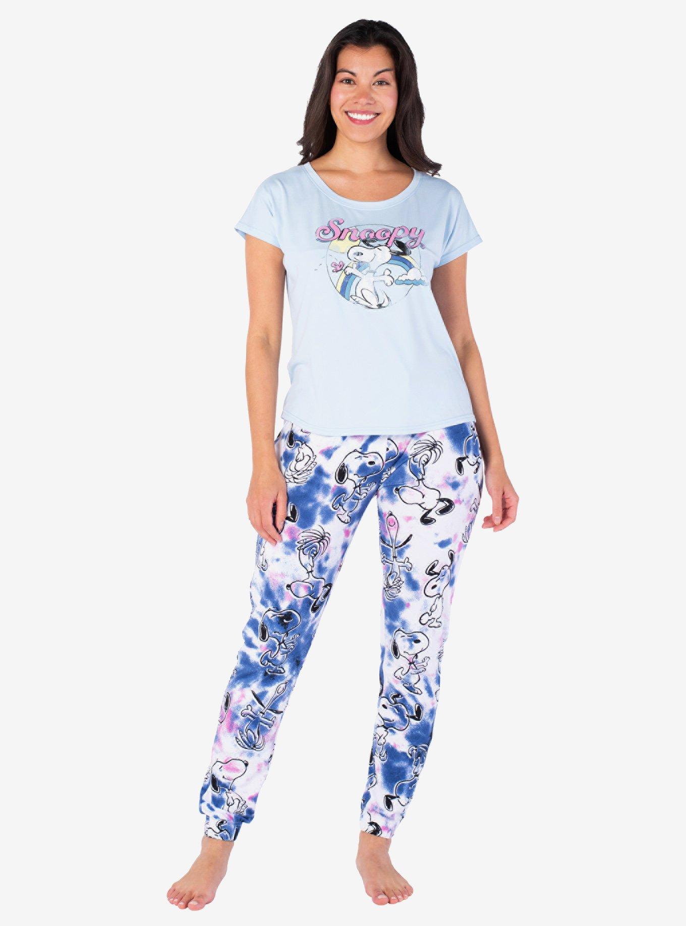 Snoopy Dancing in the Clouds Pajama Set, MULTI TIE DYE, hi-res