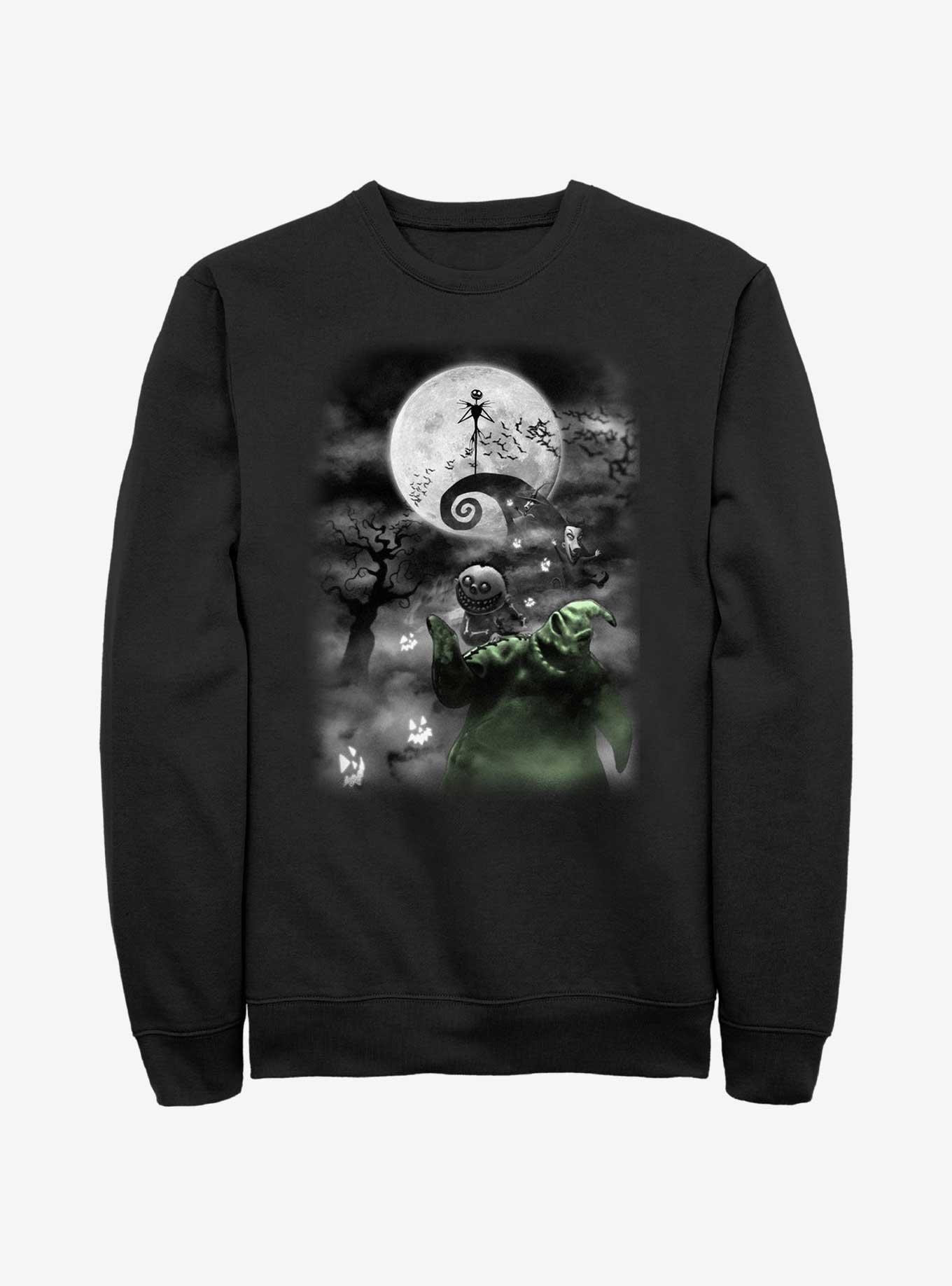 The Nightmare Before Christmas Jack Night Sky Moon Sweatshirt, , hi-res