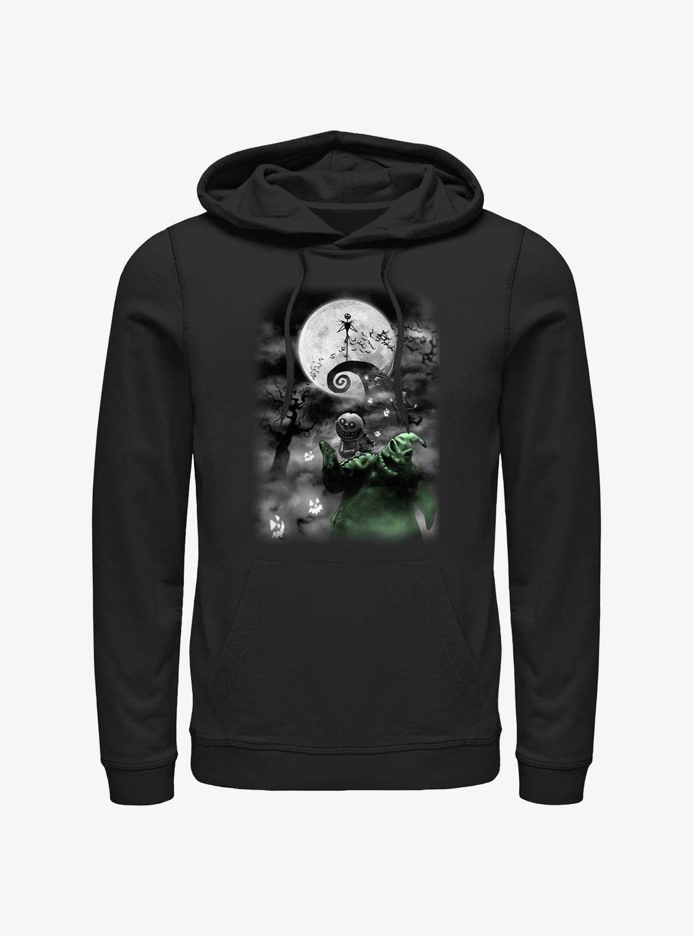 Disney The Nightmare Before Christmas Jack Night Sky Moon Hoodie