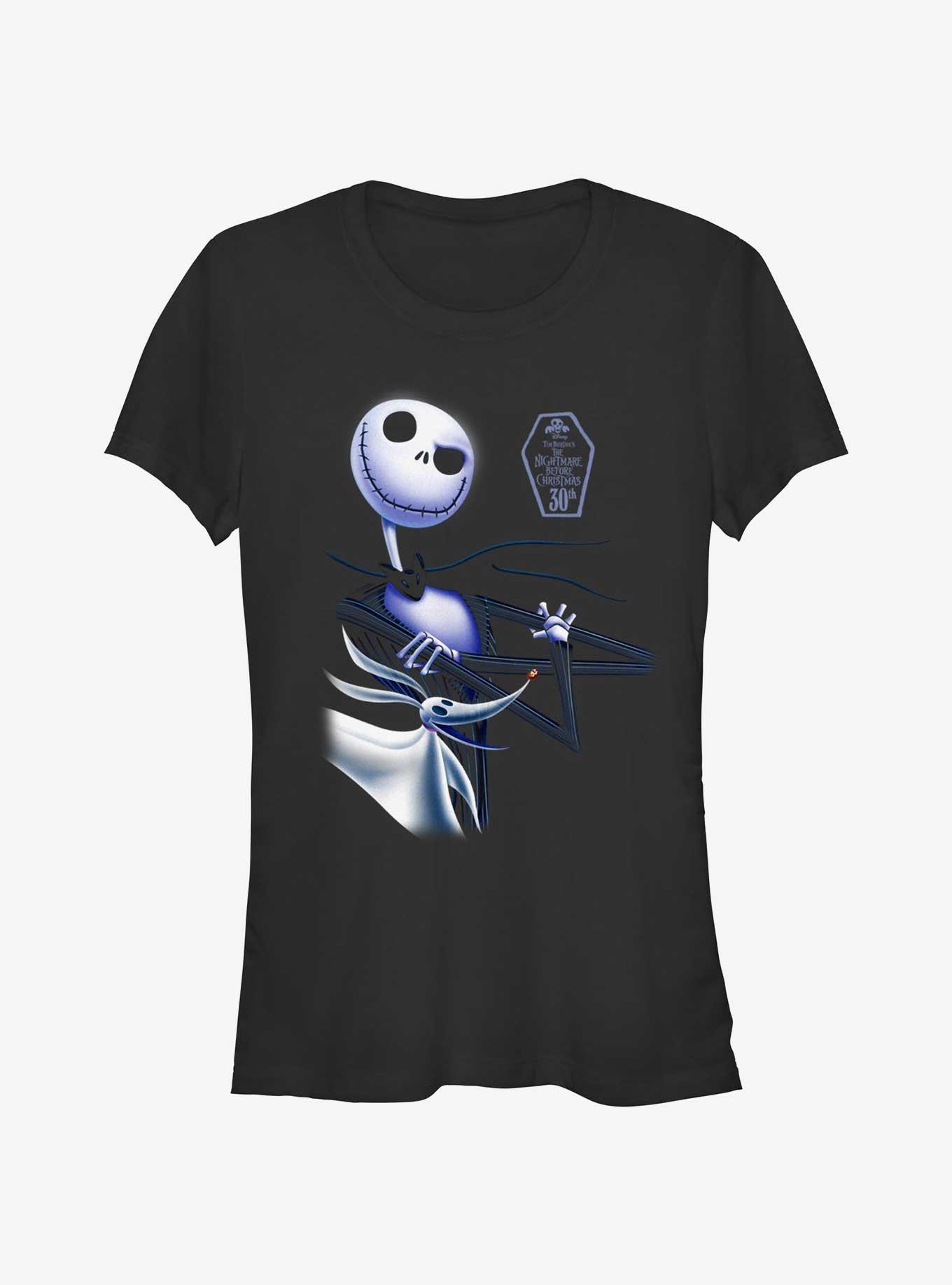 Disney The Nightmare Before Christmas Jack 30th Anniversary Girls T-Shirt