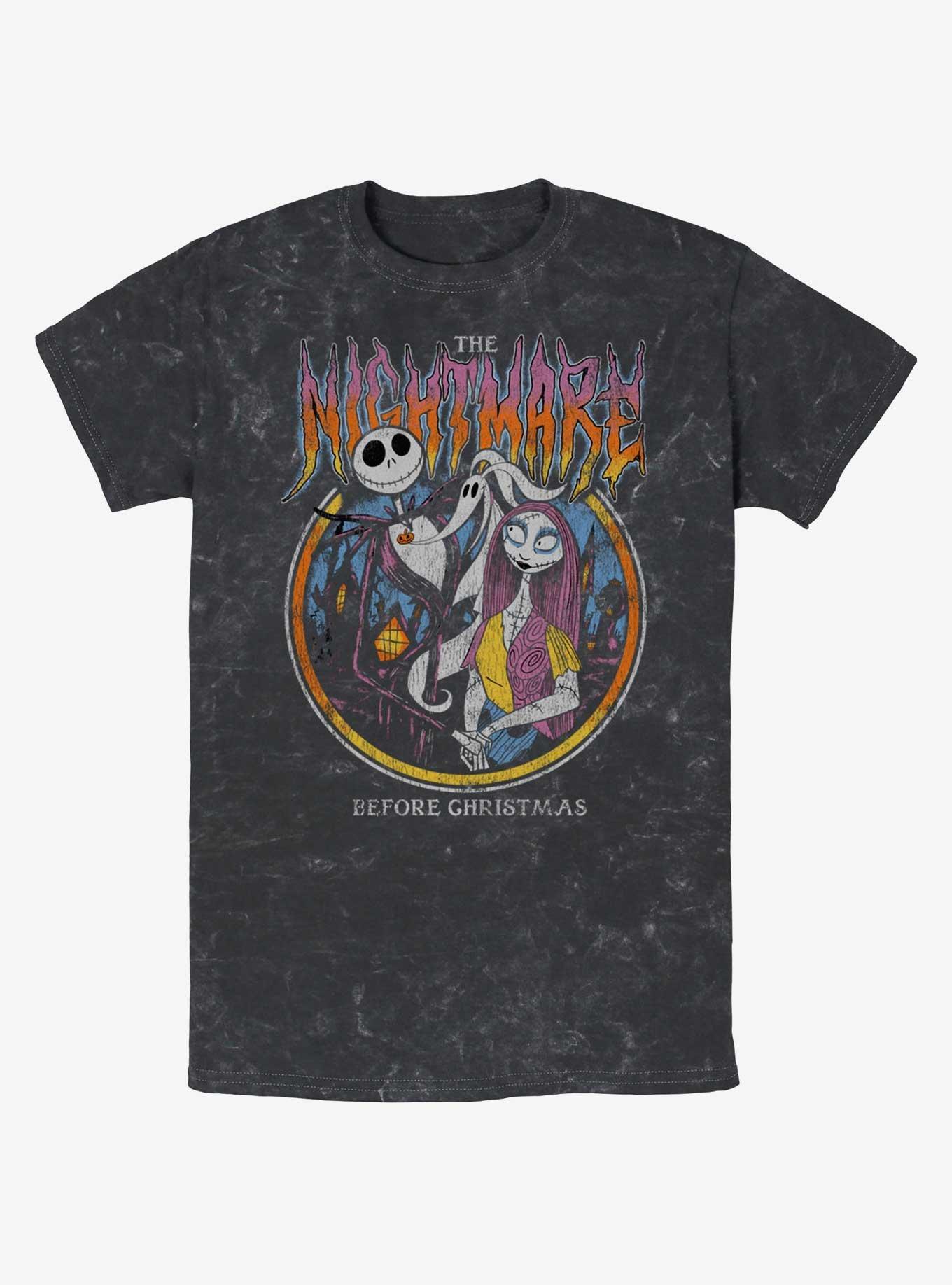 The Nightmare Before Christmas Jack & Sally Nightmare Metal Mineral Wash T-Shirt, , hi-res