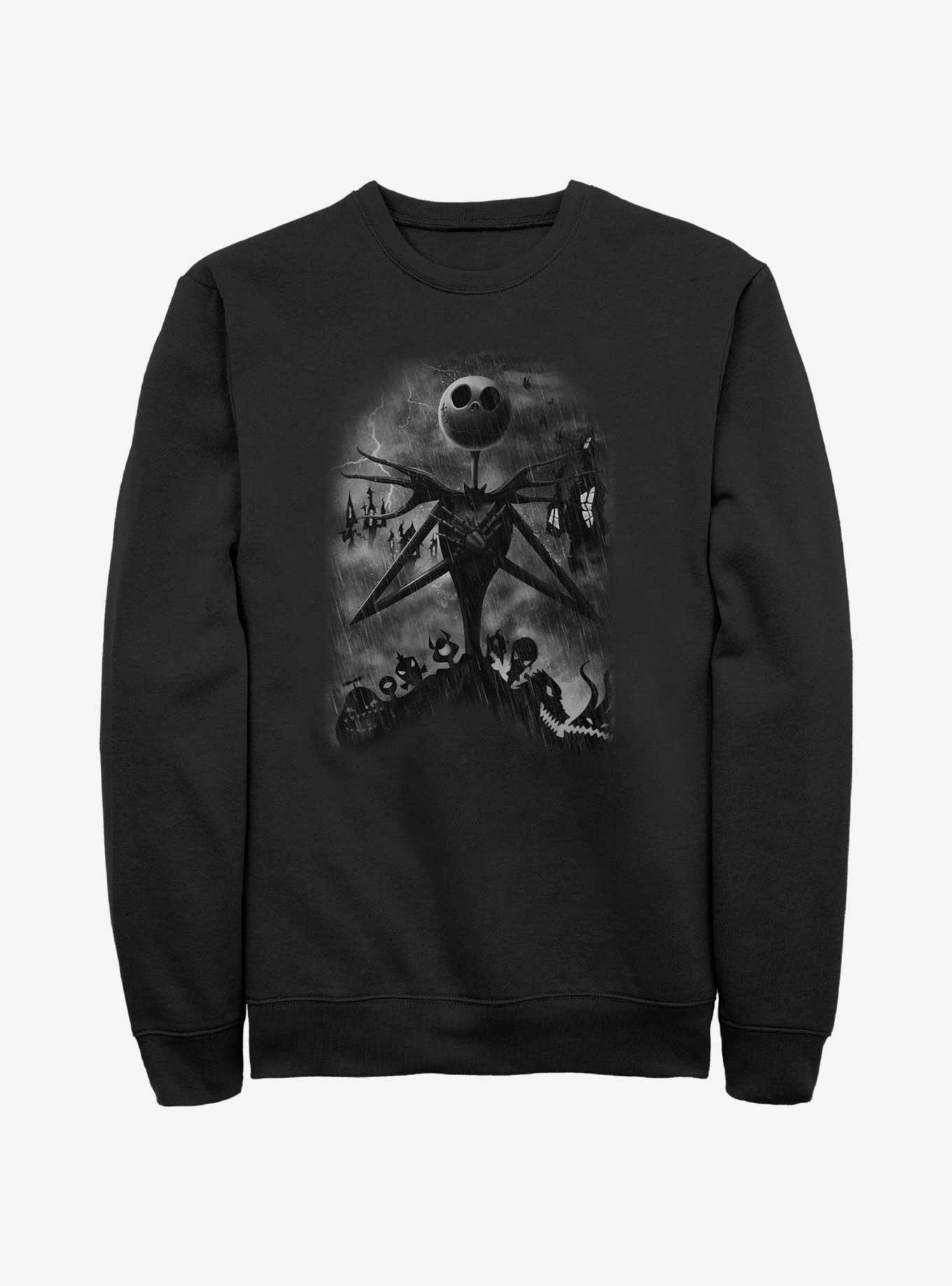 The Nightmare Before Christmas Jack Thunderstorm Sweatshirt, , hi-res