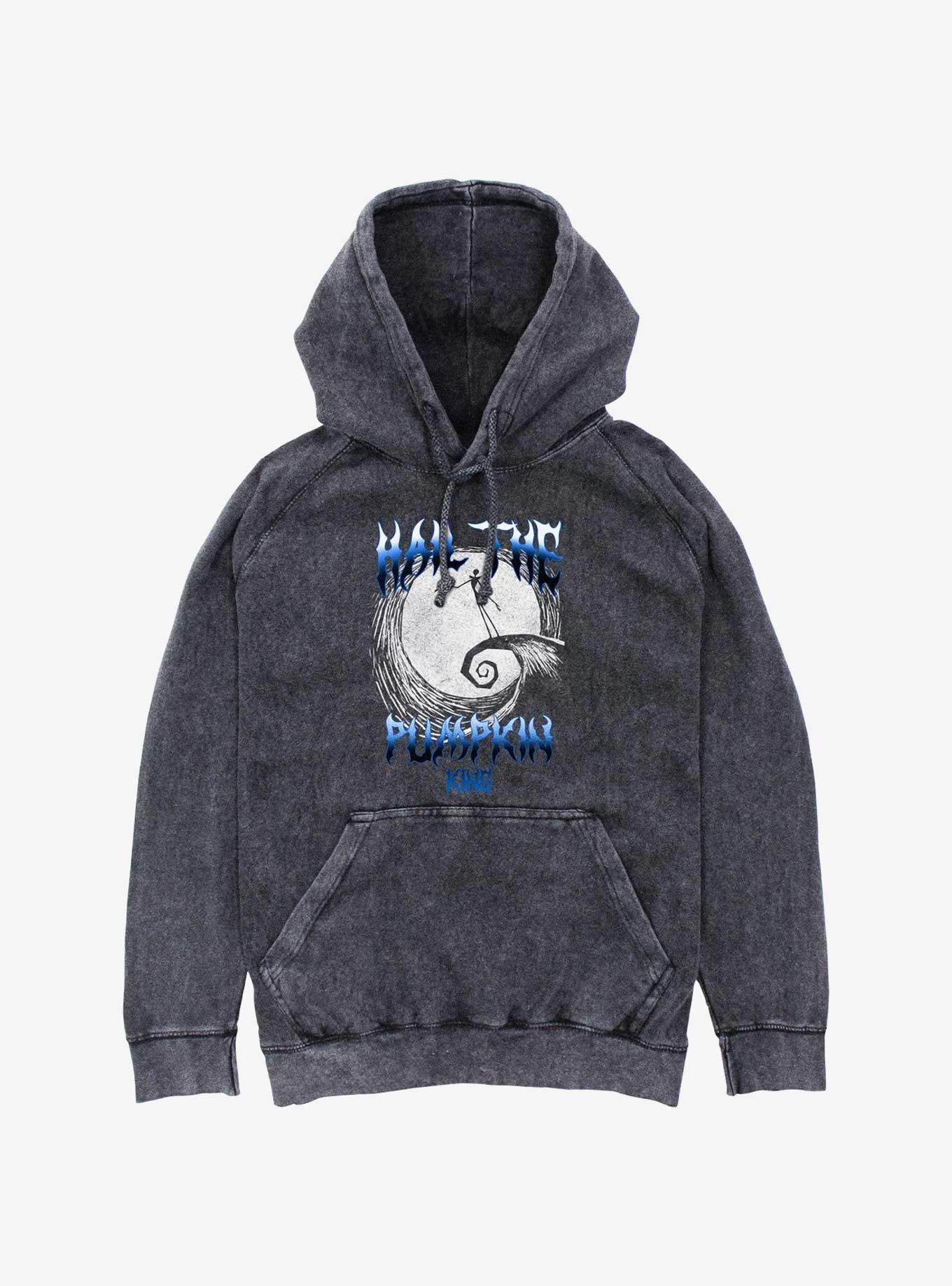 Disney The Nightmare Before Christmas Hail The King Mineral Wash Hoodie, , hi-res