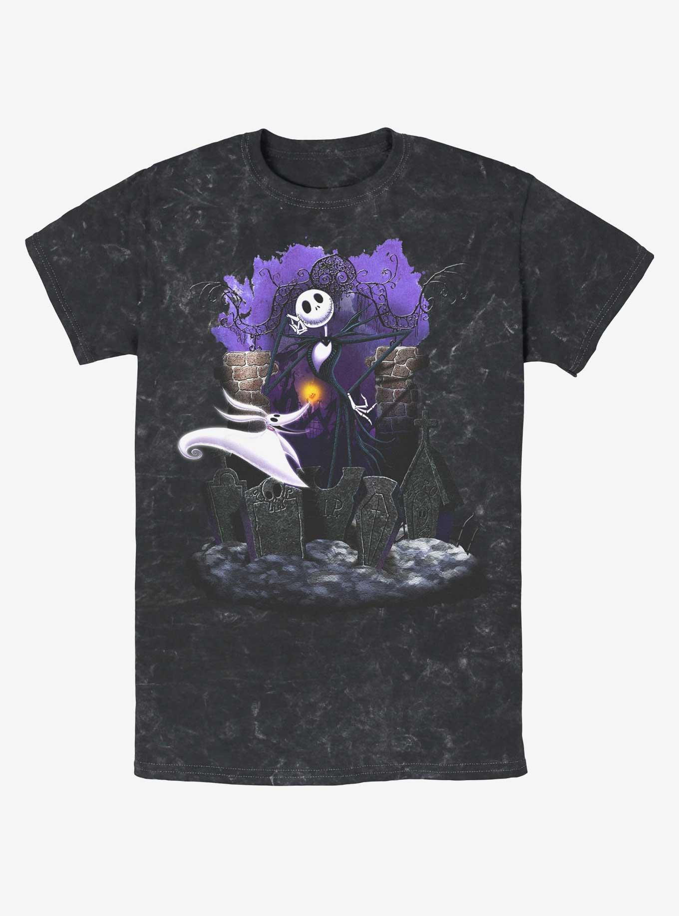 The Nightmare Before Christmas Jack & Zero Graveyard Mineral Wash T-Shirt