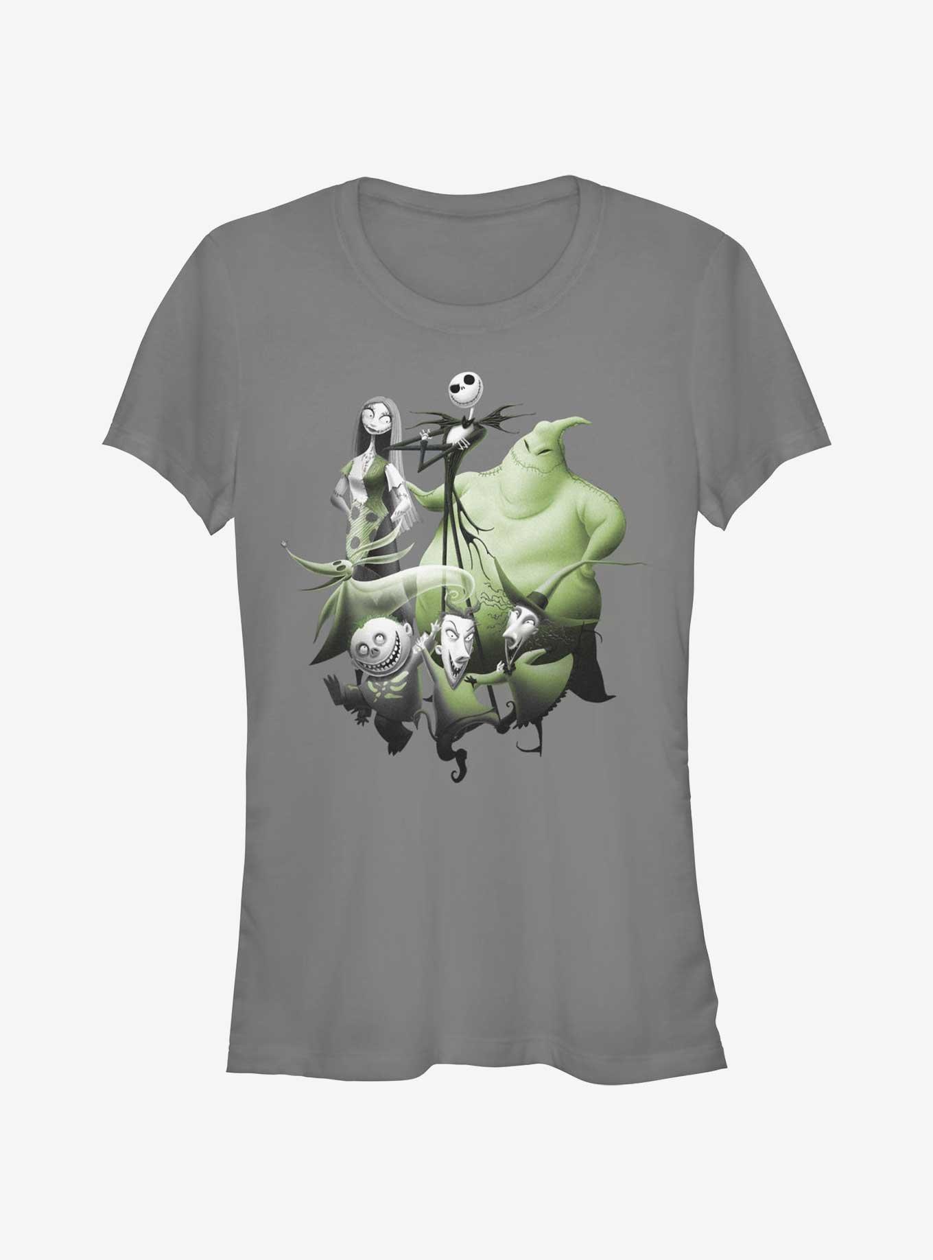The Nightmare Before Christmas Character Group Shot Girls T-Shirt, , hi-res