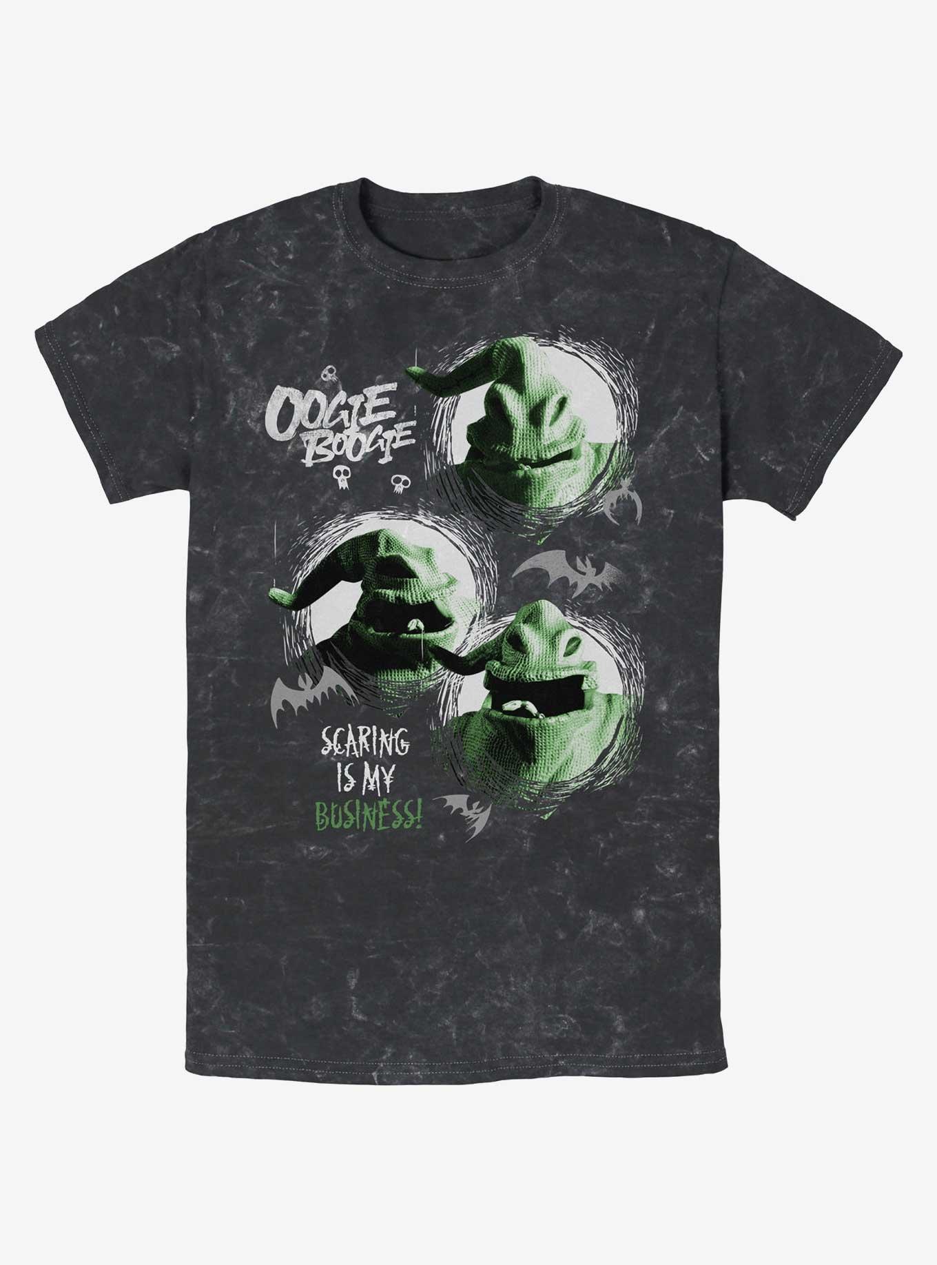 The Nightmare Before Christmas The Oogie Boogie Mineral Wash T-Shirt, BLACK, hi-res