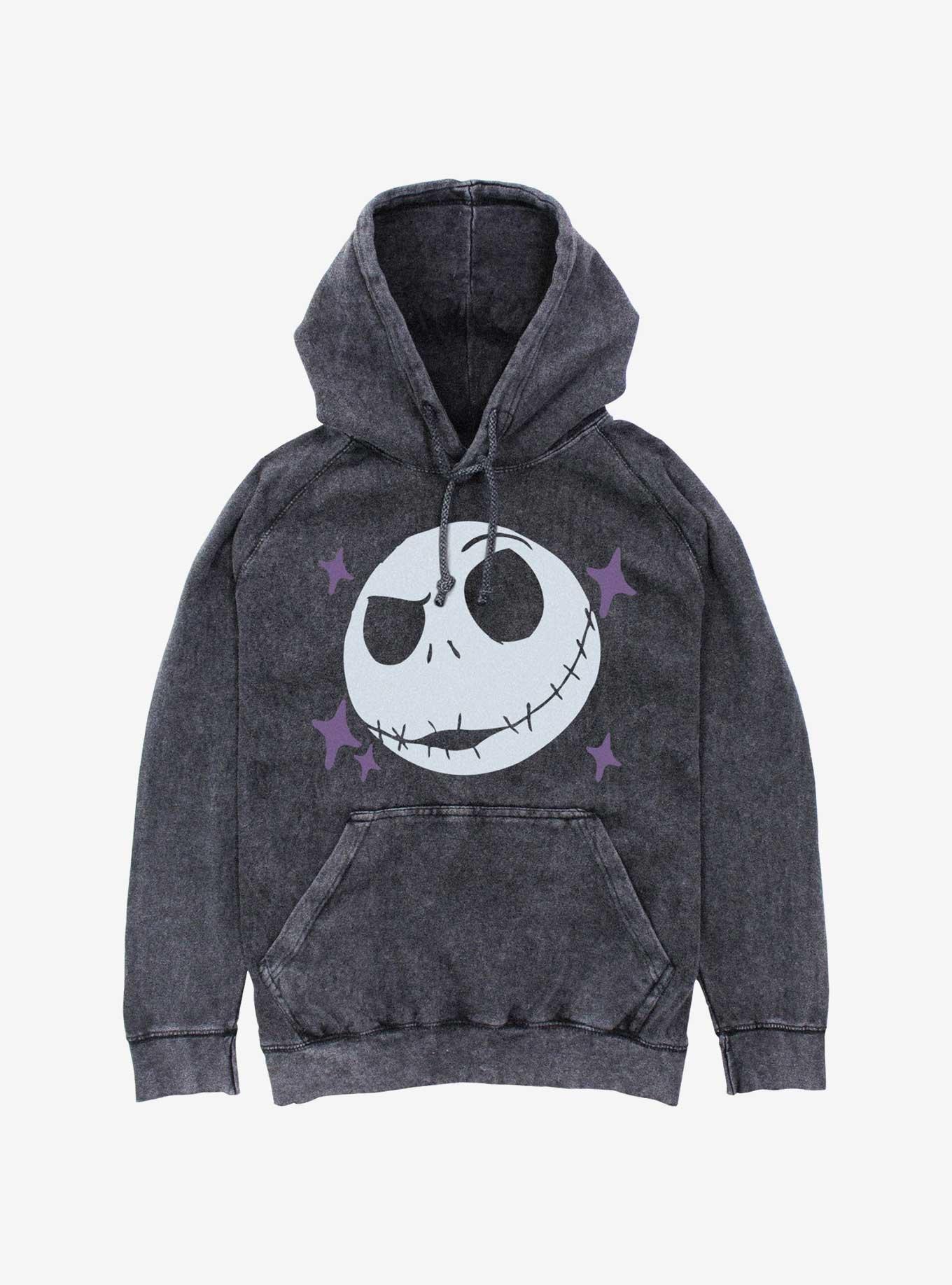 Disney The Nightmare Before Christmas Jack Face Mineral Wash Hoodie