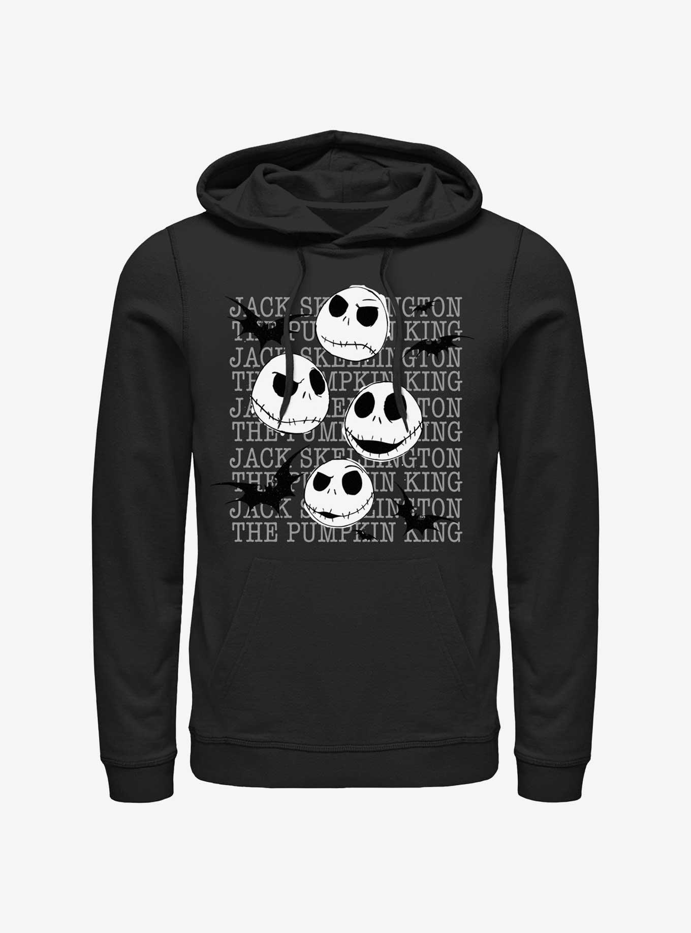 The Nightmare Before Christmas Jack Heads Hoodie, BLACK, hi-res