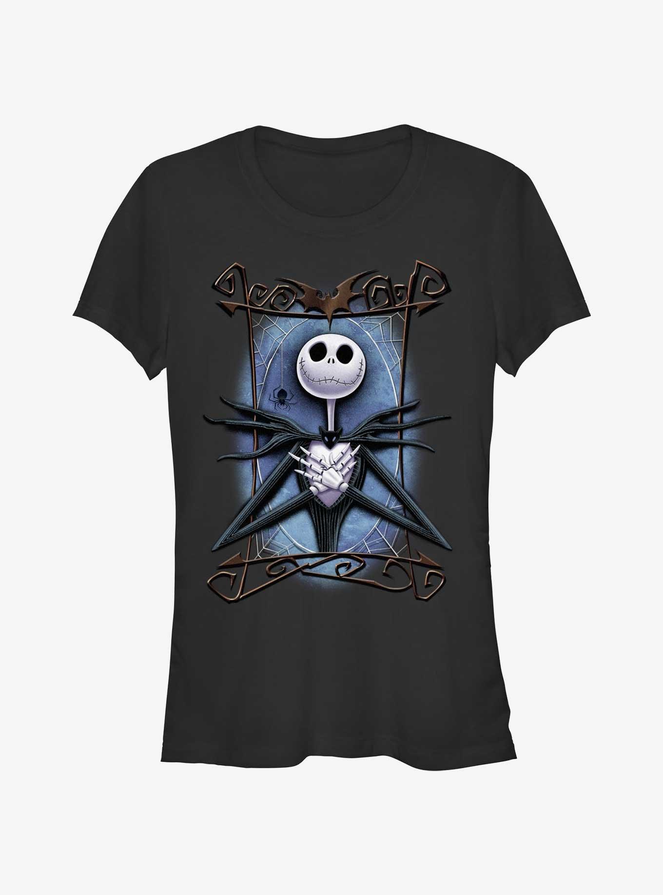 The Nightmare Before Christmas Framed Jack Girls T-Shirt, BLACK, hi-res
