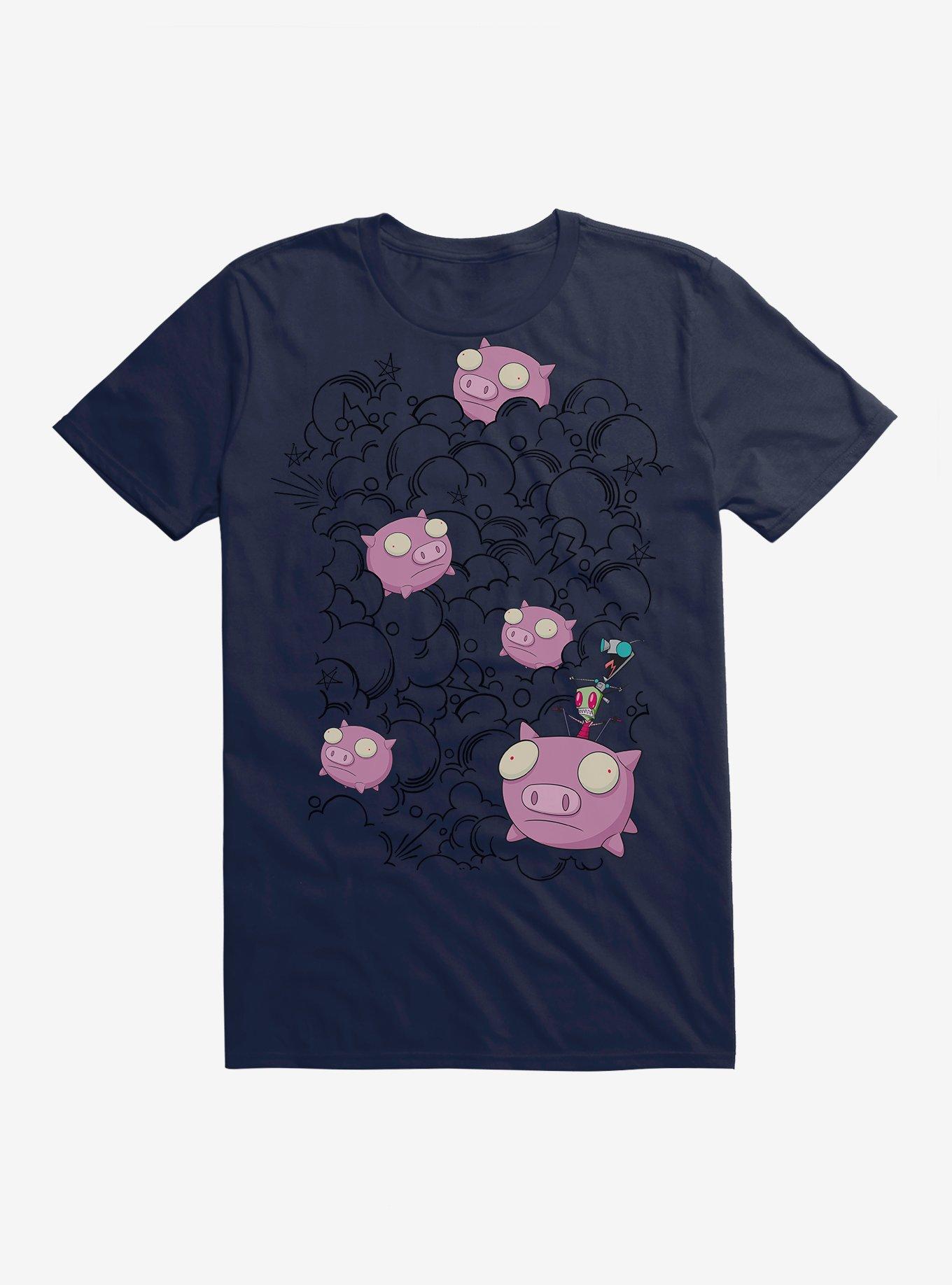 Invader Zim Piggy T-Shirt, MIDNIGHT NAVY, hi-res