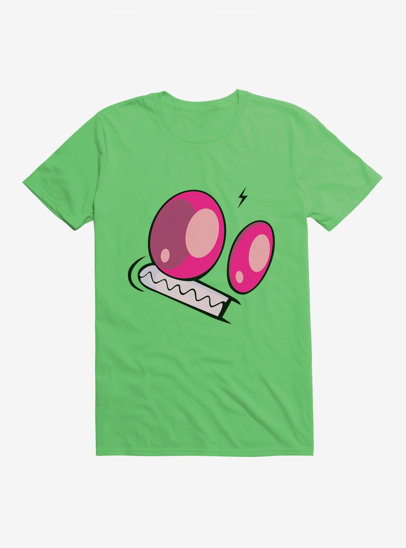 Invader Zim Big Face Scared T-Shirt, KELLY, hi-res