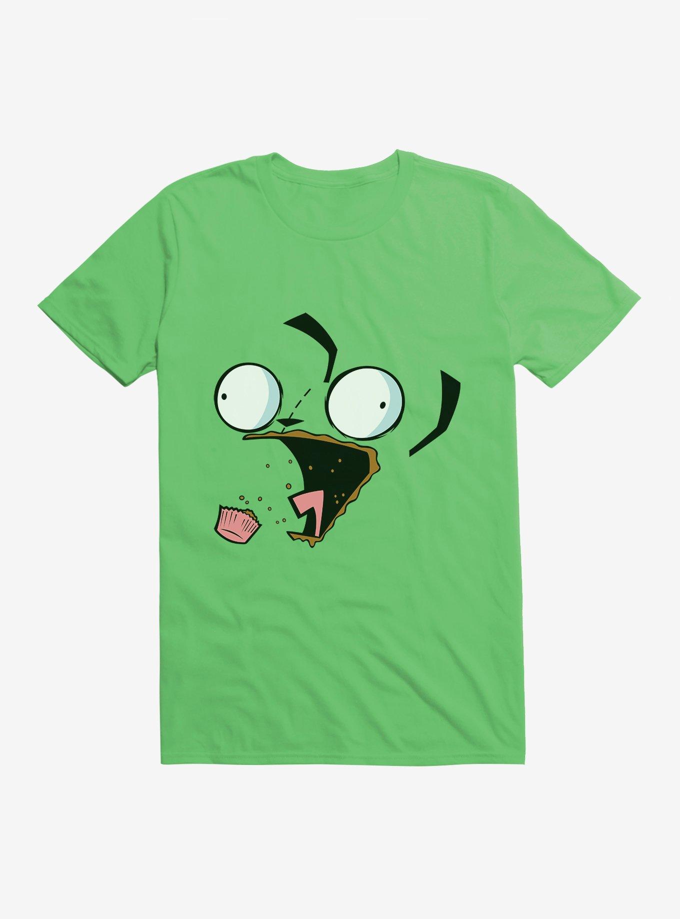 Invader Zim Big Face Eating Cupcake T-Shirt