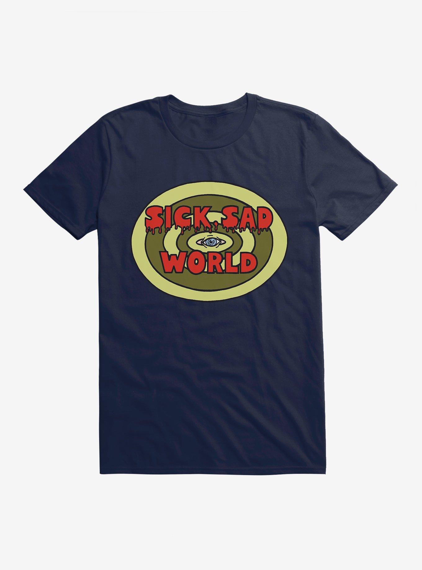 Daria Sick Sad World Logo T-Shirt, MIDNIGHT NAVY, hi-res