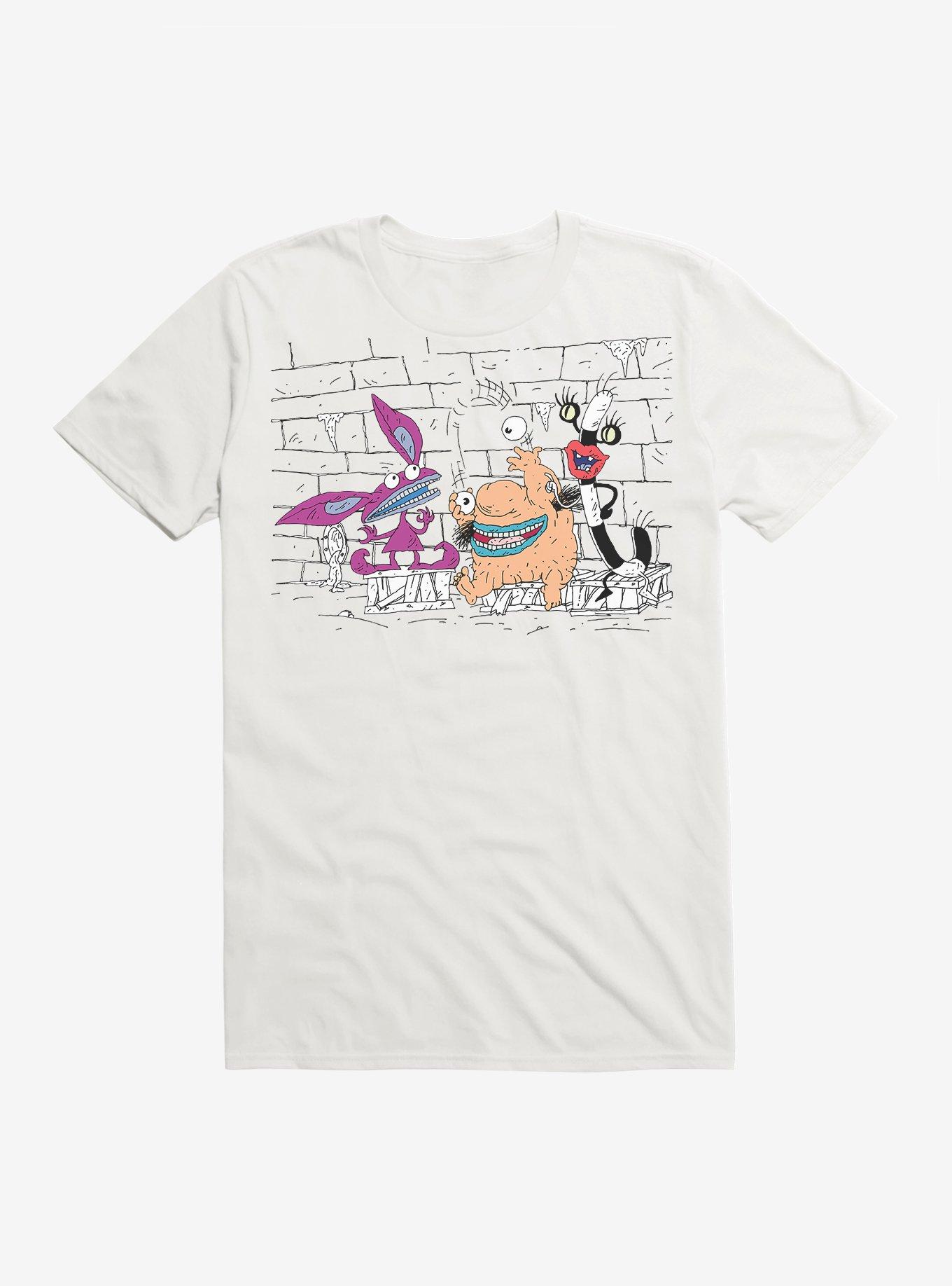 Aaahh!!! Real Monsters Group T-Shirt, WHITE, hi-res