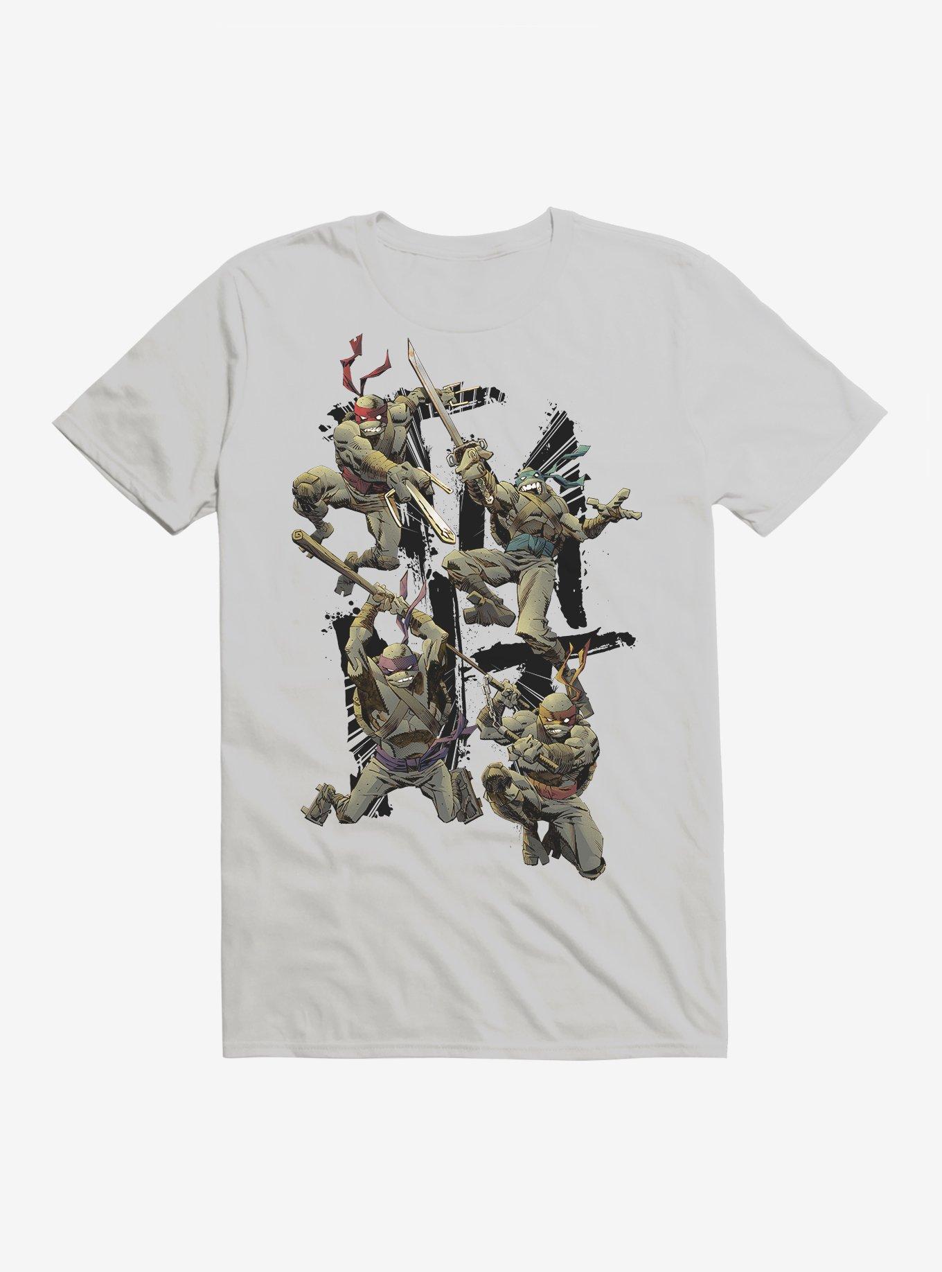 Teenage Mutant Ninja Turtles Group Fight Sand T-Shirt, , hi-res