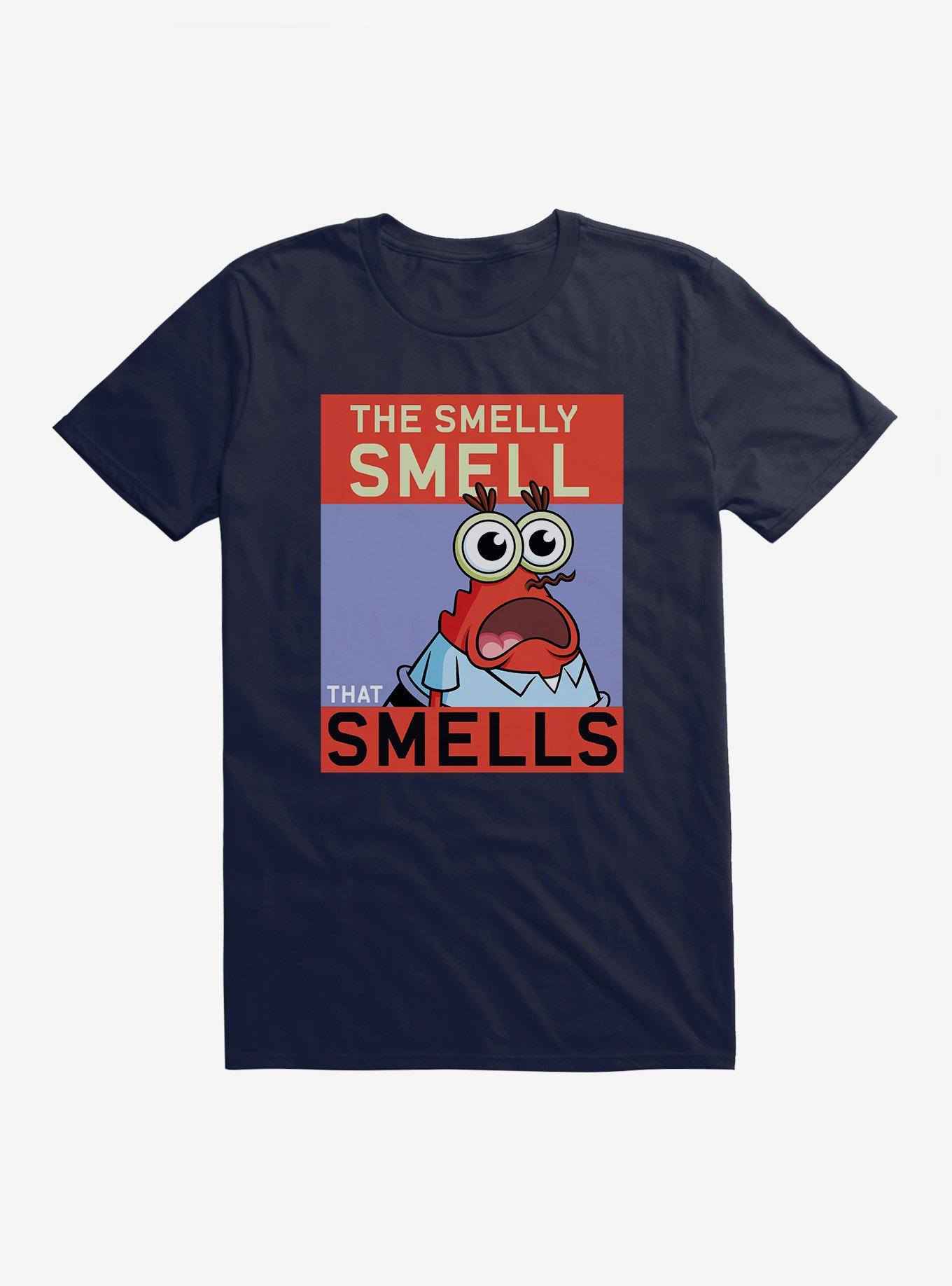 SpongeBob SquarePants Mr. Krabs Smelly Smell T-Shirt, NAVY, hi-res