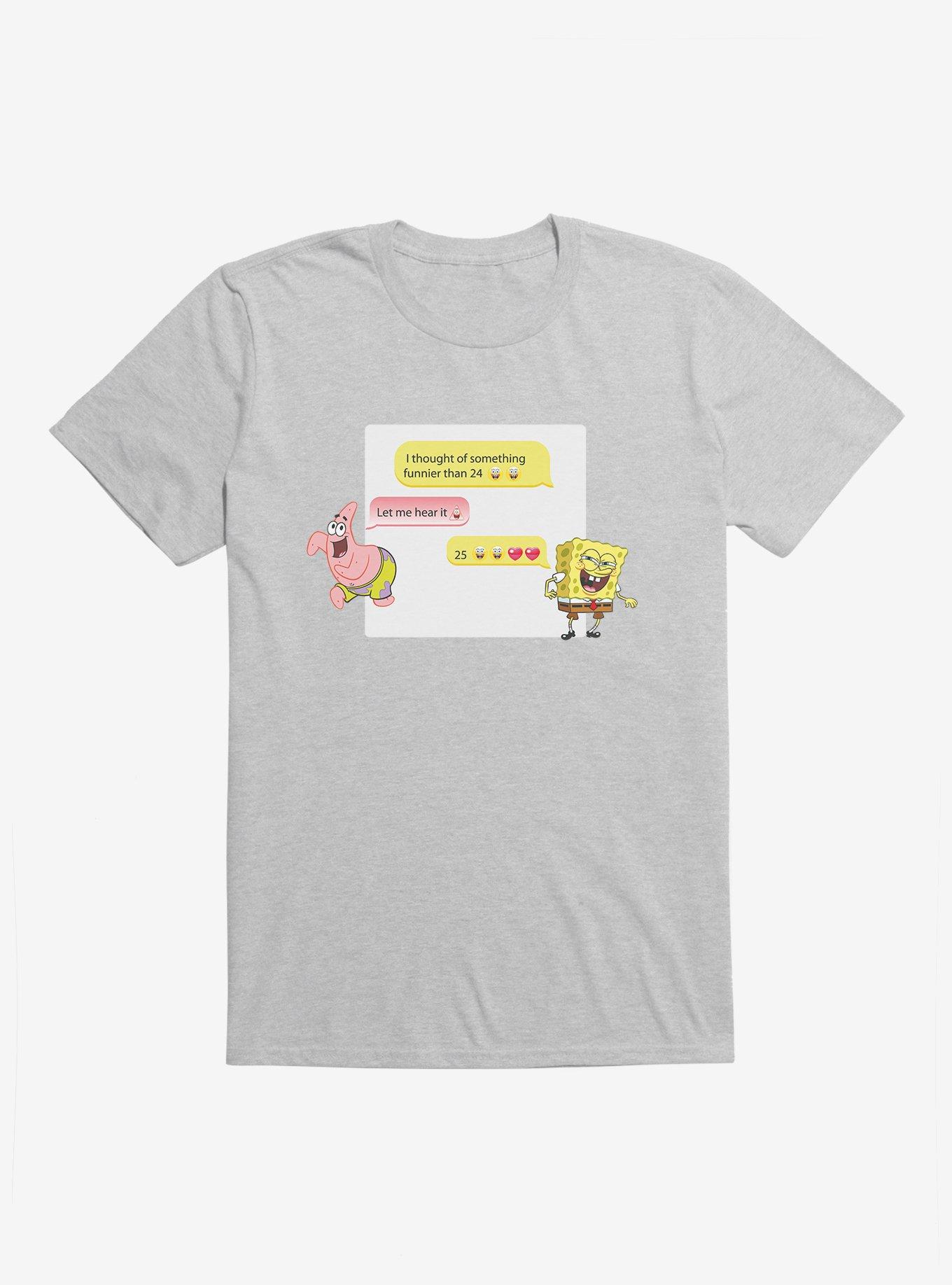 SpongeBob SquarePants Something Funnier Than 24 T-Shirt, HEATHER GREY, hi-res