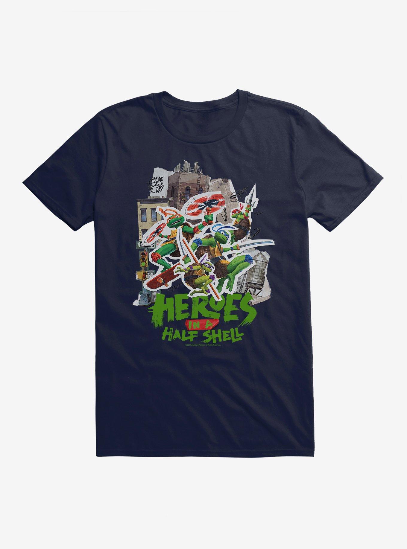 Teenage Mutant Ninja Turtles: Mutant Mayhem Heroes In A Half Shell T-Shirt, NAVY, hi-res