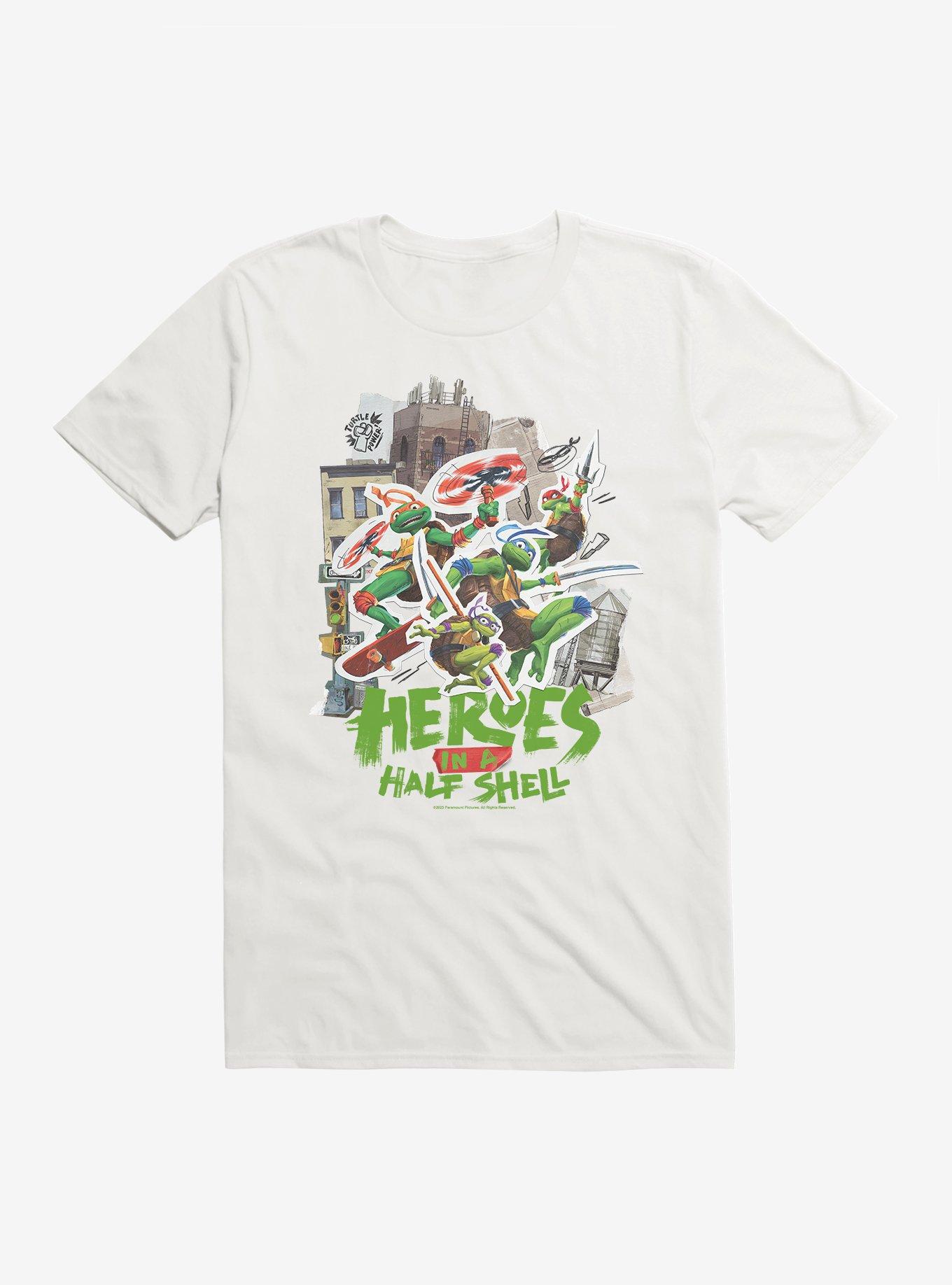 Teenage Mutant Ninja Turtles: Mutant Mayhem Heroes In A Half Shell T-Shirt, WHITE, hi-res