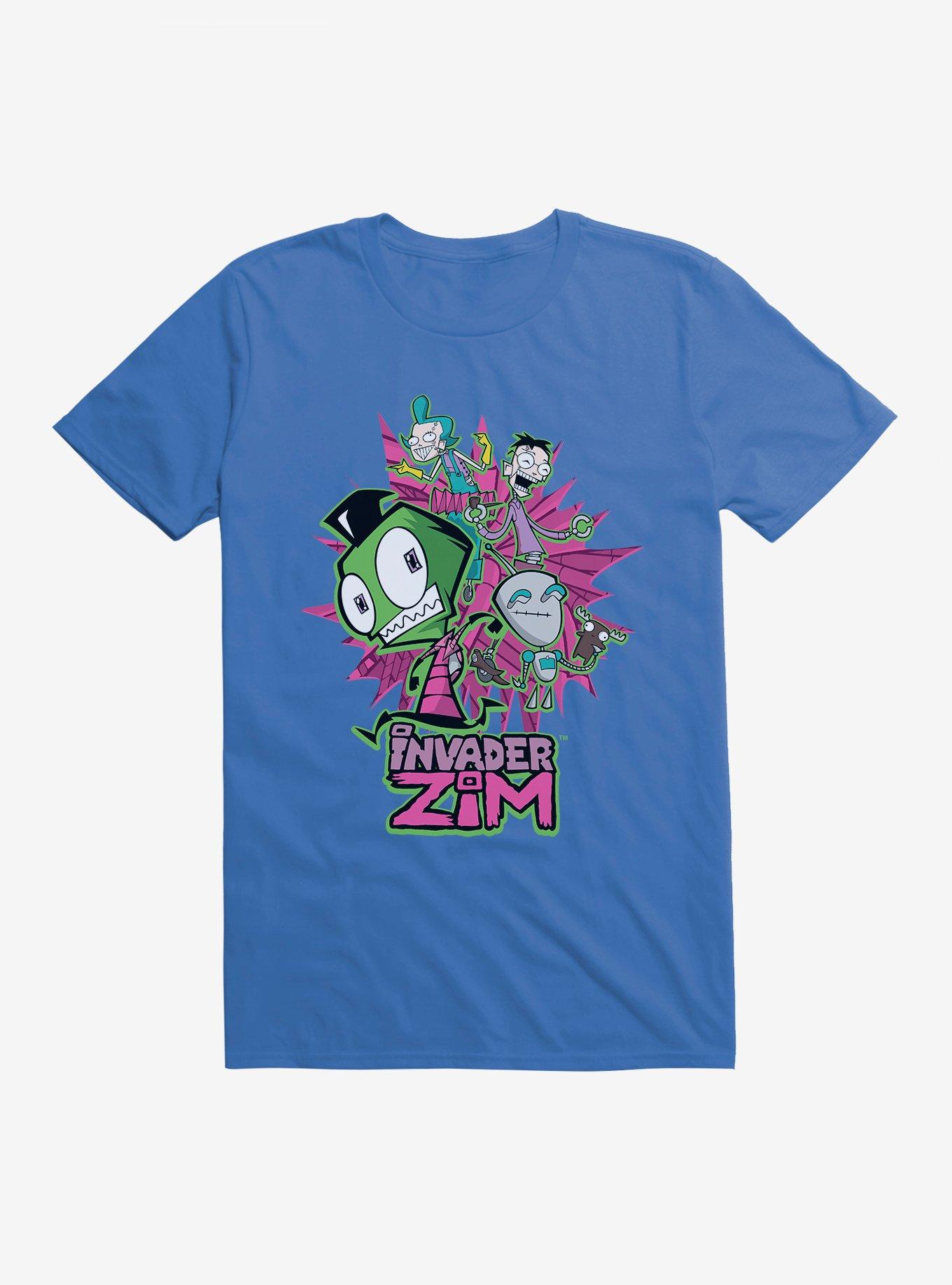 Invader Zim GIR & Roboparents T-Shirt, ROYAL, hi-res
