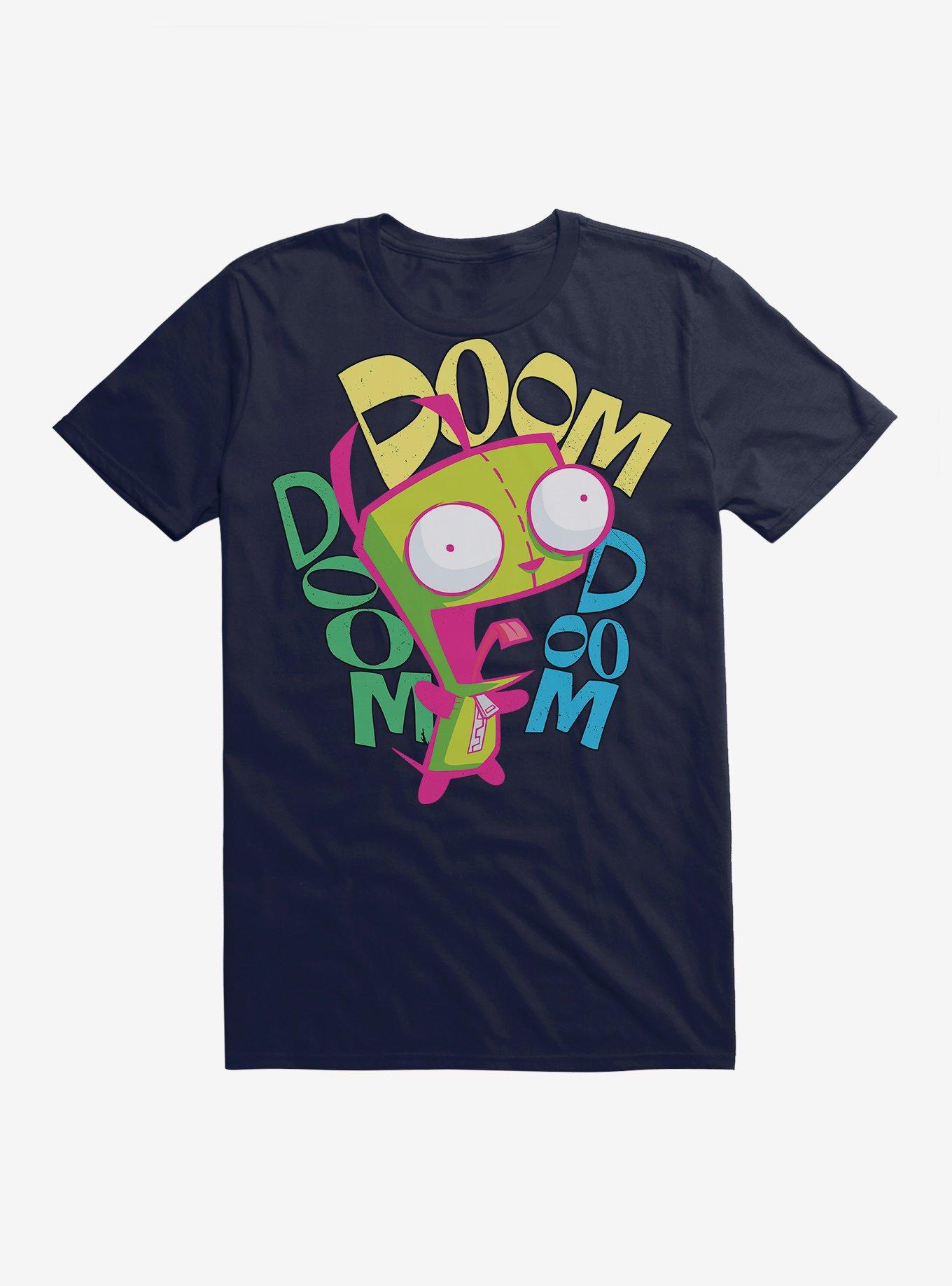 Invader Zim Doom Doom Doom GIR T-Shirt, NAVY, hi-res