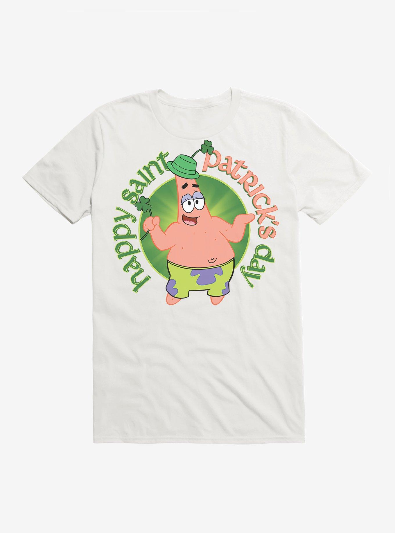 SpongeBob SquarePants Happy St. Patrick's Day Green T-Shirt, WHITE, hi-res