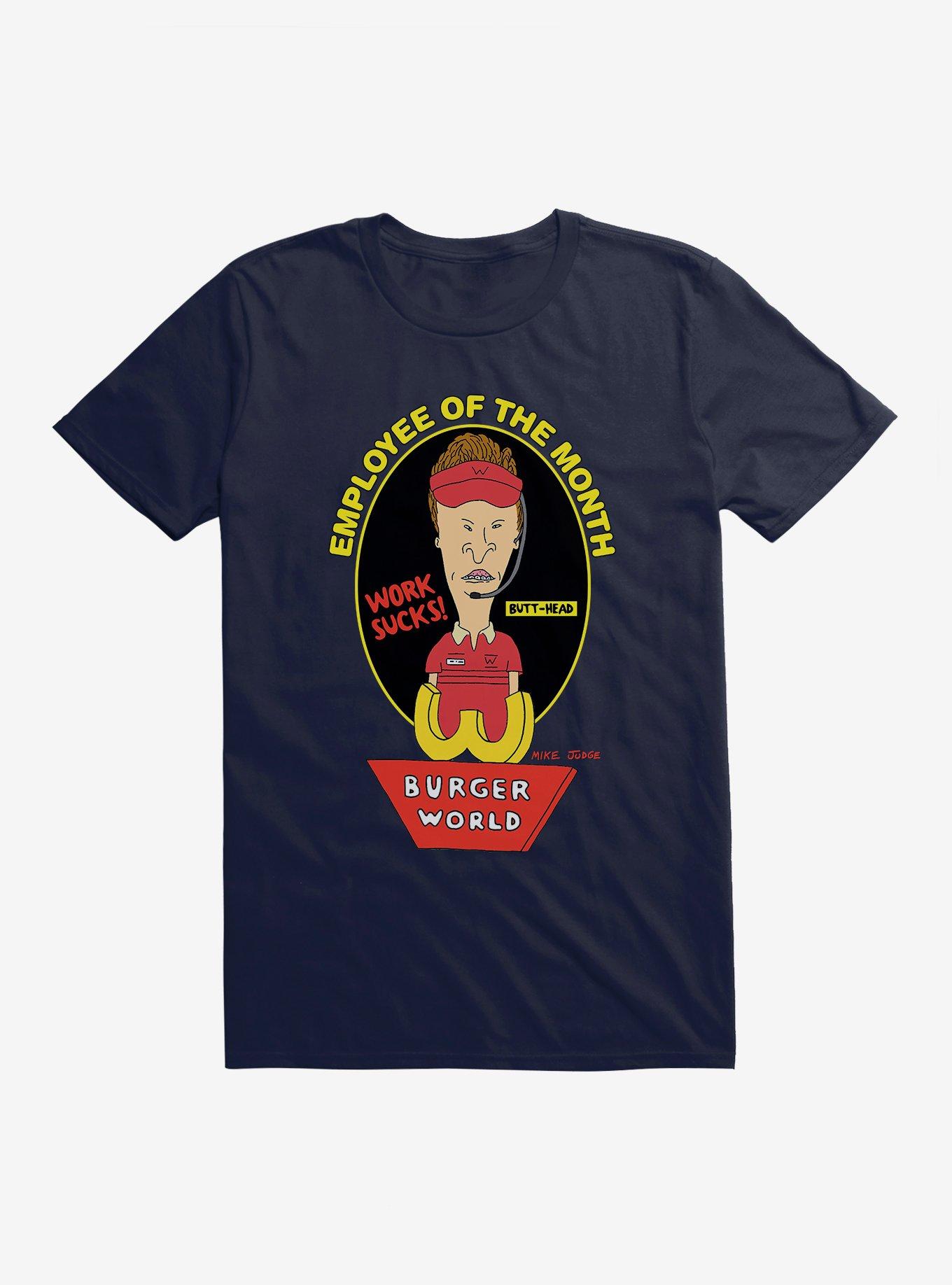 Beavis And Butthead Burger World T-Shirt, NAVY, hi-res