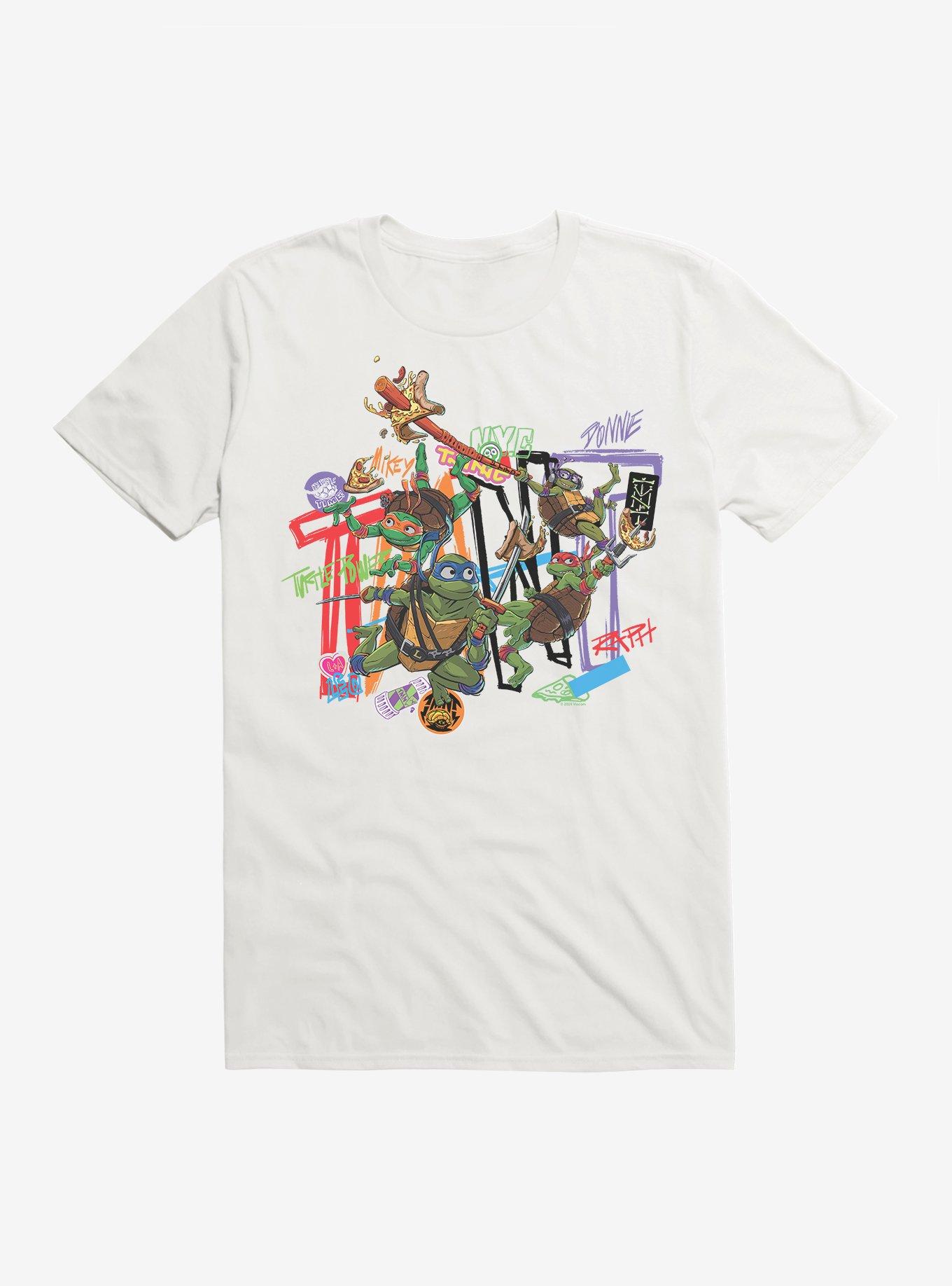 Teenage Mutant Ninja Turtles: Mutant Mayhem Grafitti Collage T-Shirt, , hi-res