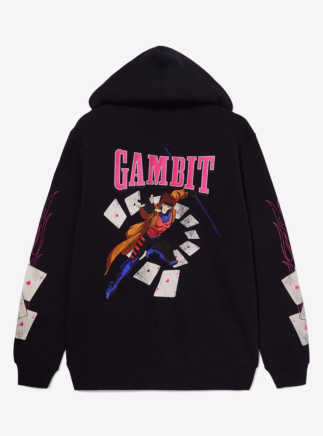 Marvel X-Men '97 Gambit Cards Zip Hoodie | Her Universe