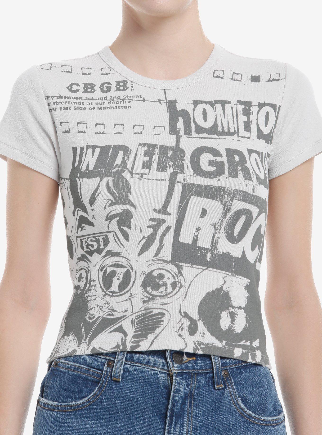 CBGB Home Of Underground Rock Girls Baby T-Shirt, GREY, hi-res