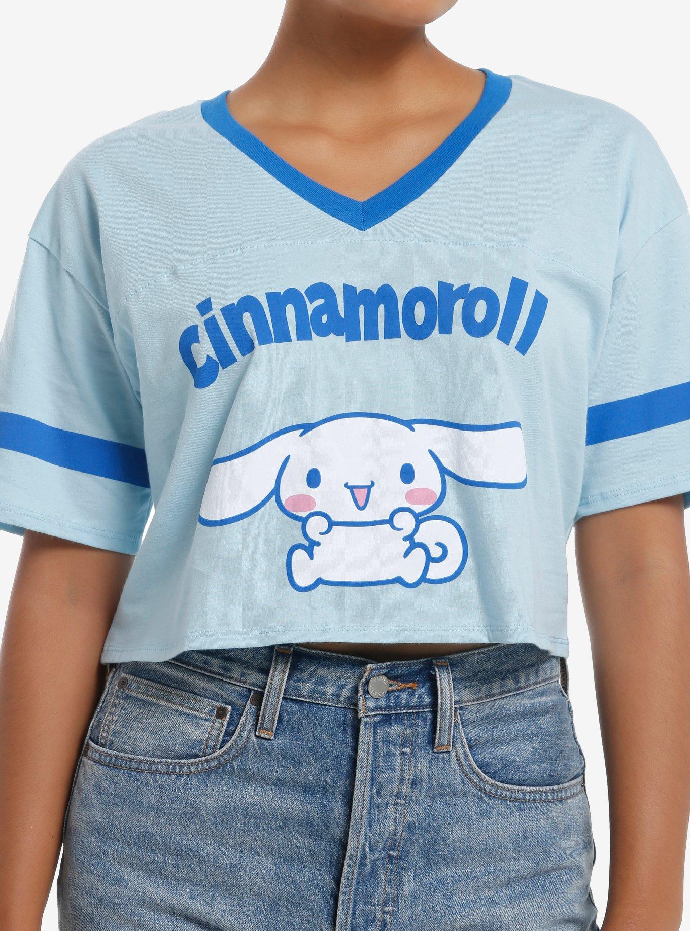 Cinnamoroll Varsity Girls Crop T-Shirt, , hi-res