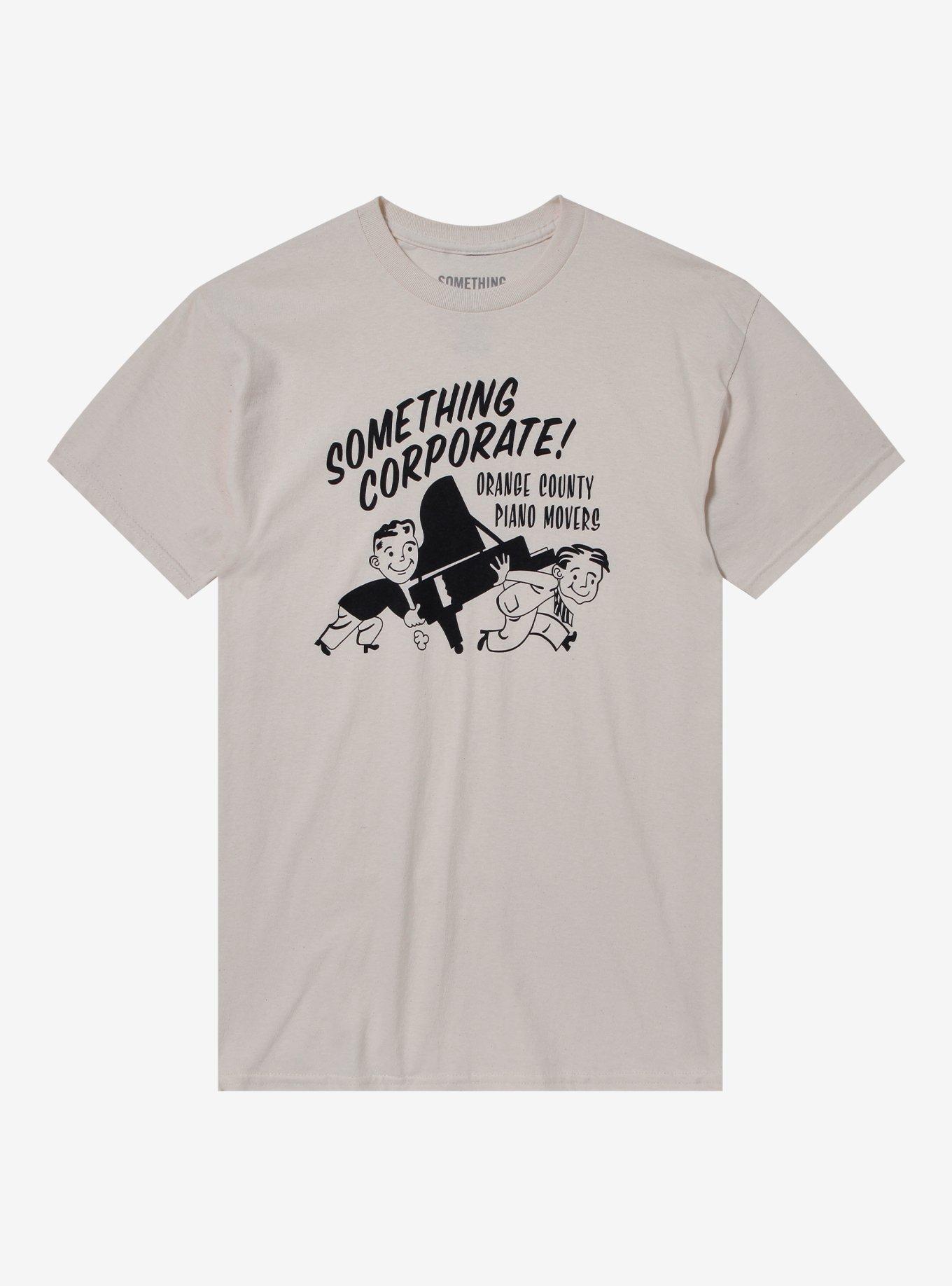Something Corporate Orange County Piano Movers T-Shirt, NATURAL, hi-res