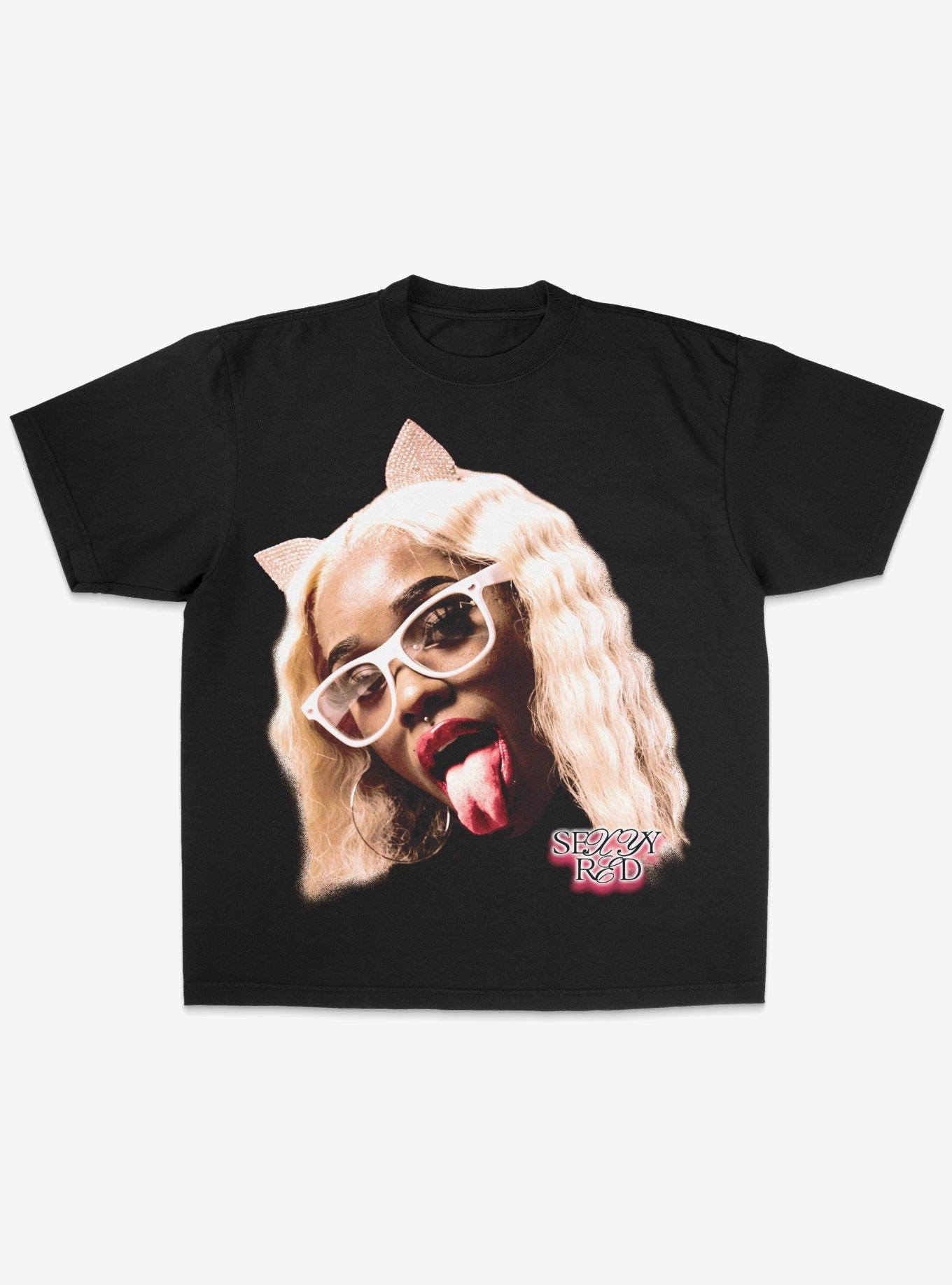 Sexxy Red Cat Ears Boyfriend Fit Girls T-Shirt, , hi-res