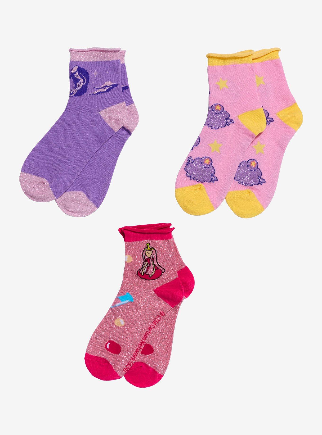 Adventure Time Trio Ankle Socks 3 Pair, , hi-res