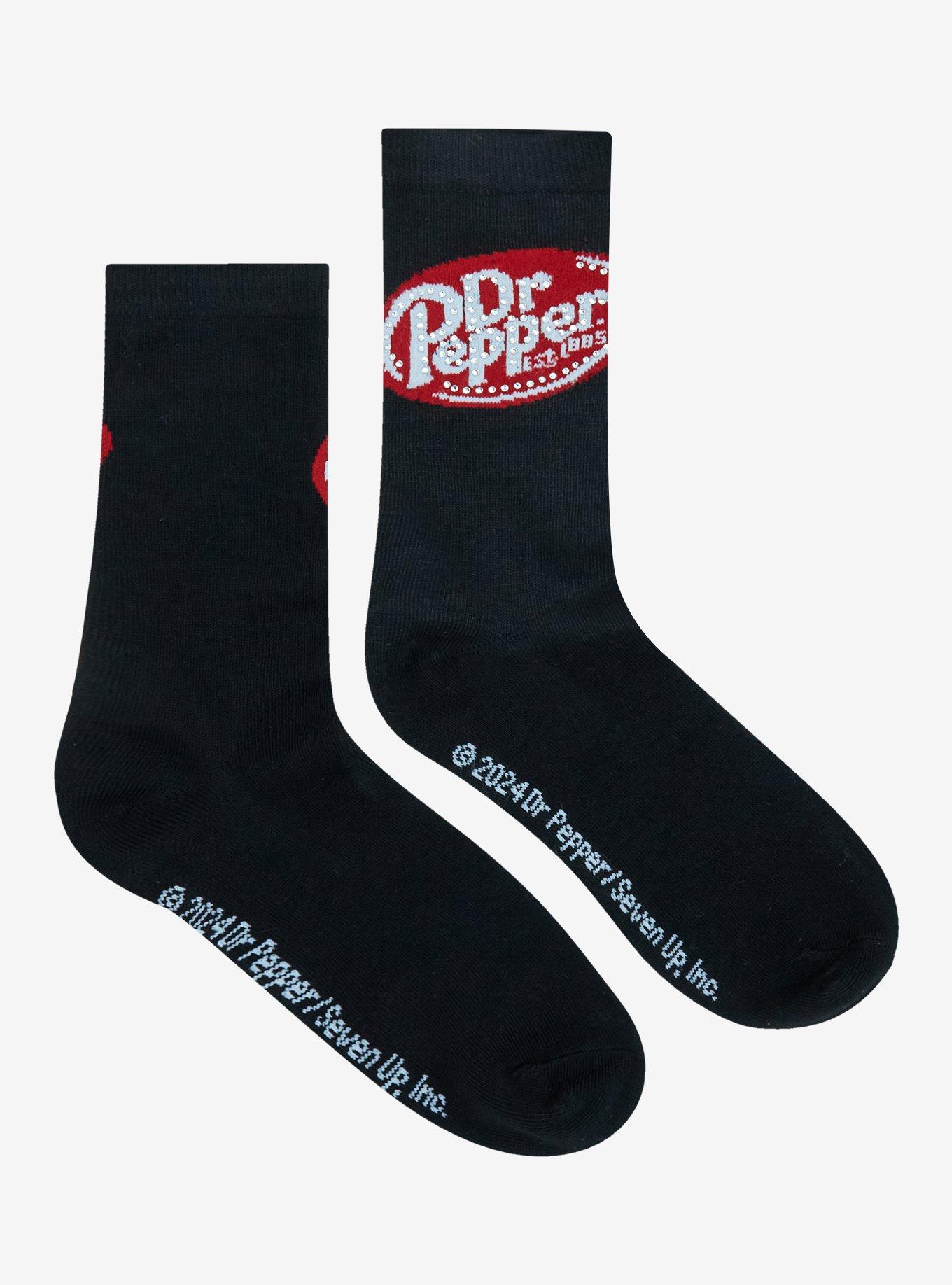 Dr. Pepper Rhinestone Crew Socks, , hi-res