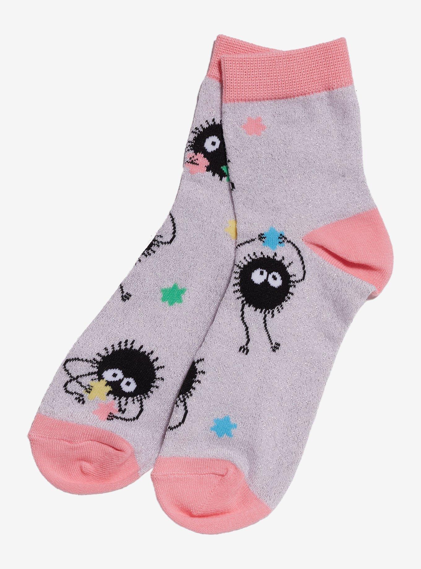 Studio Ghibli® Spirited Away Soot Sprites Lurex Ankle Socks, , hi-res