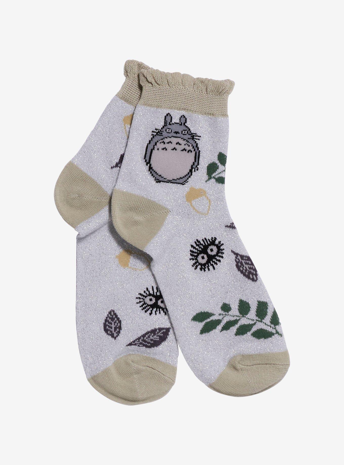 Studio Ghibli® My Neighbor Totoro Glitter Ruffle Ankle Socks, , hi-res