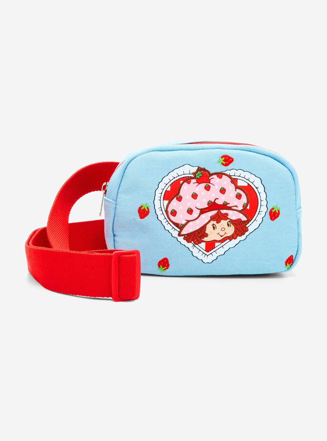 Strawberry Shortcake Embroidered Denim Belt Bag — BoxLunch Exclusive, , hi-res