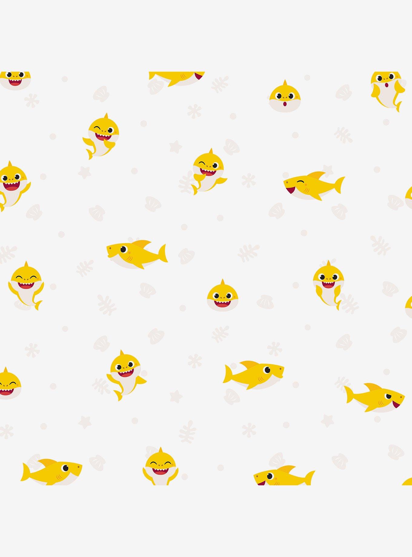 Baby Shark Cream Peel & Stick Wallpaper, , hi-res