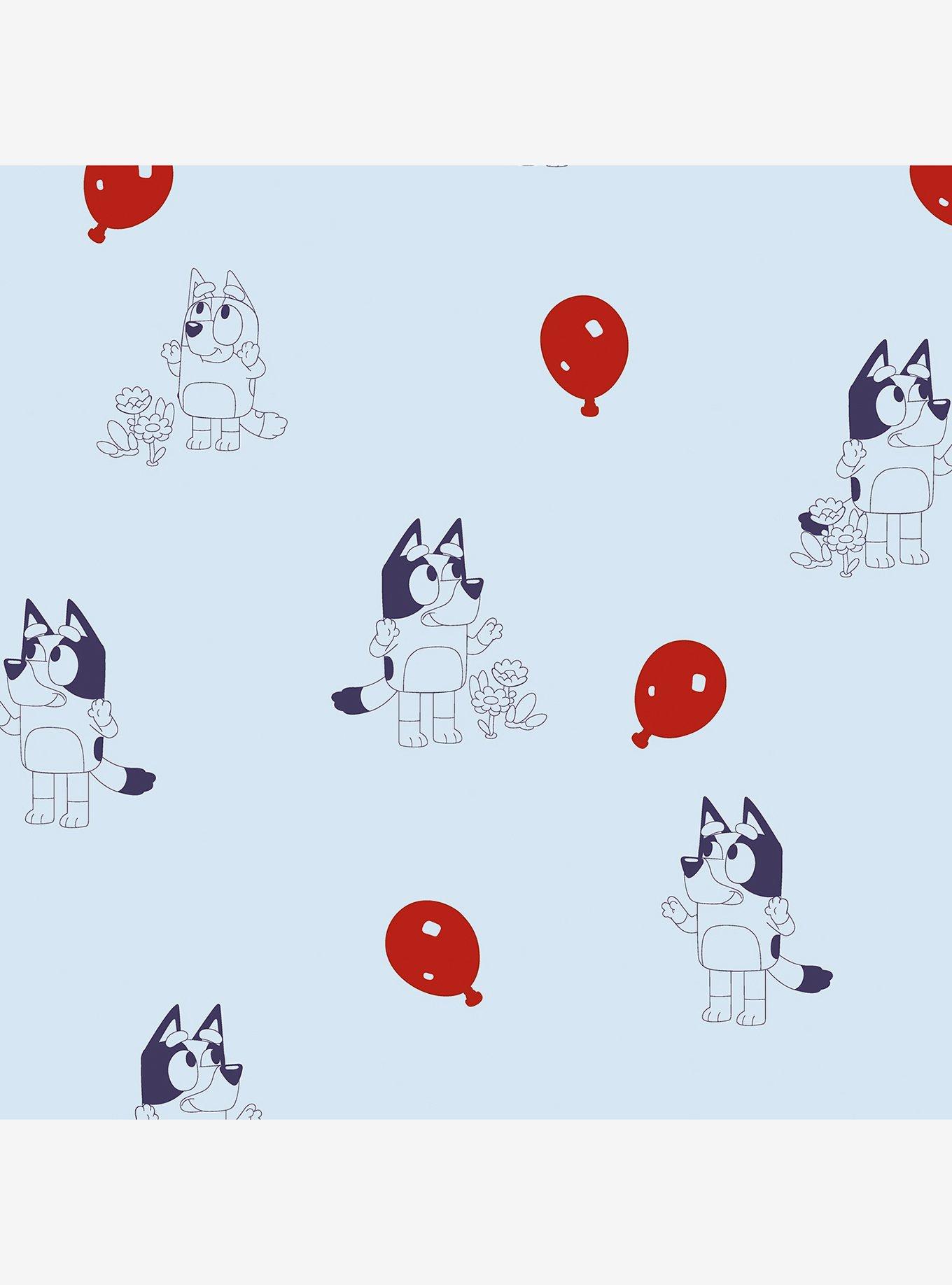 Bluey Keepy Uppy Blue Peel & Stick Wallpaper, , hi-res