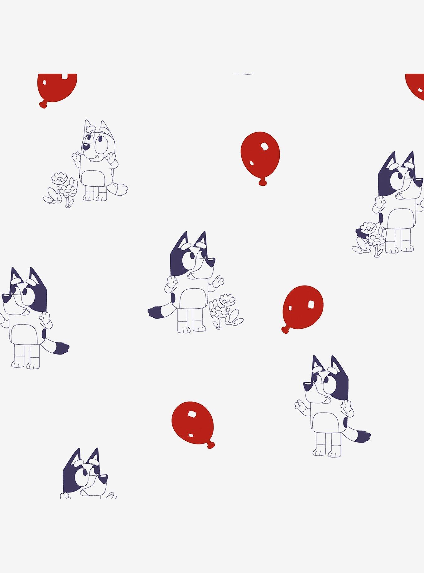 Bluey Keepy Uppy White Peel & Stick Wallpaper, , hi-res