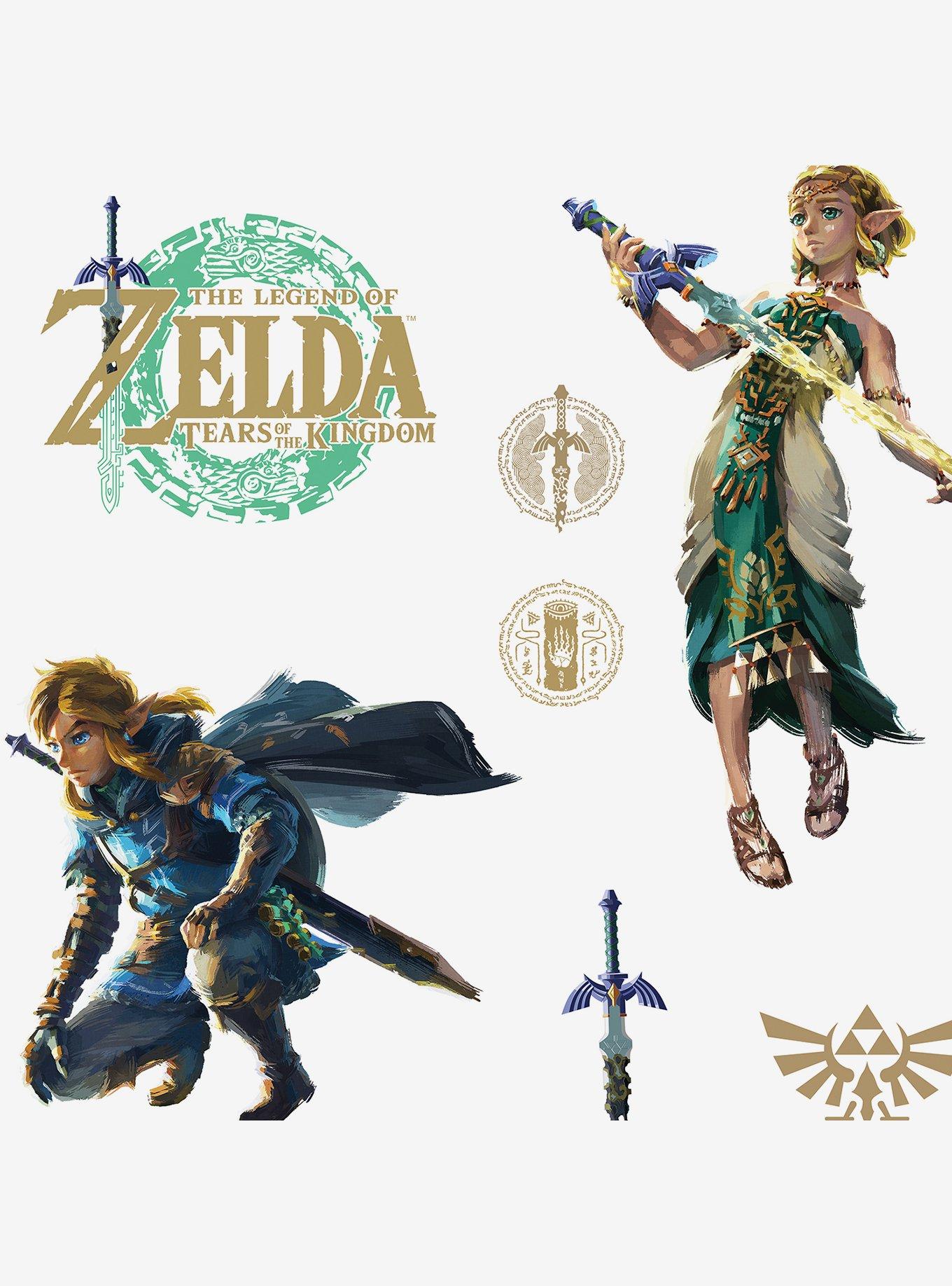 The Legend of Zelda: Tears of the Kingdom Zelda & Link Wall Decals, , hi-res