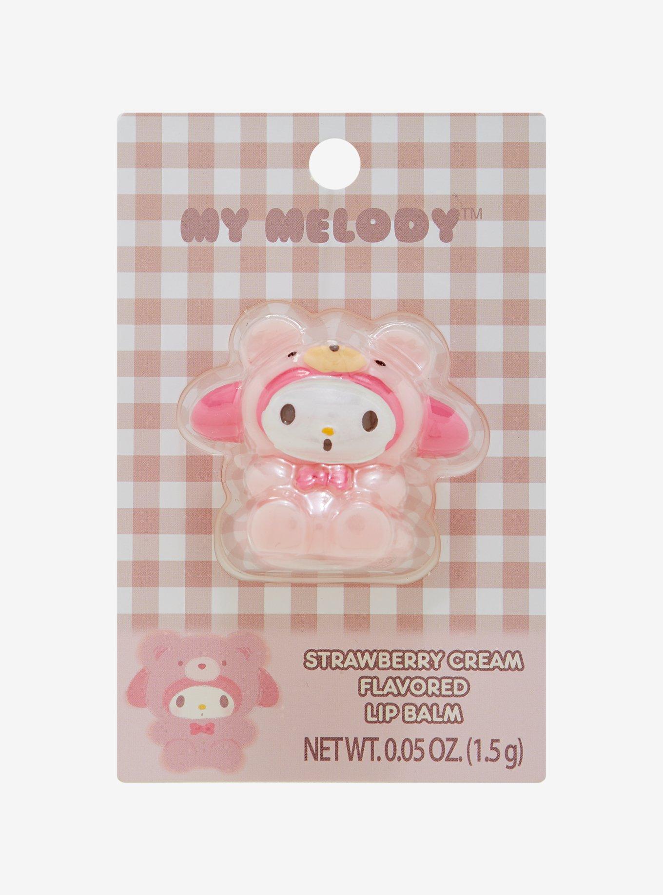 Sanrio My Melody Latte Bear Strawberry Cream Flavored Lip Balm, , hi-res