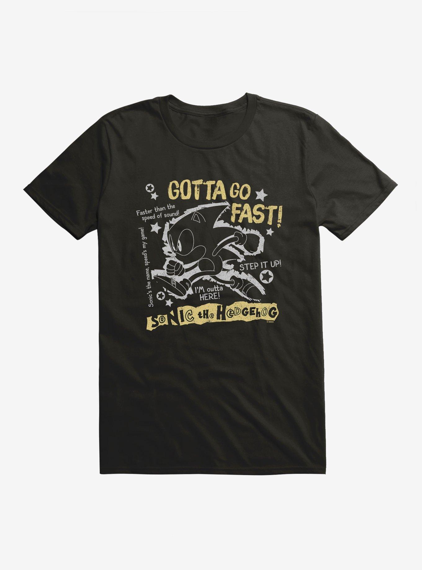 Sonic The Hedgehog Sonic Go Fast Silhouette T-Shirt
