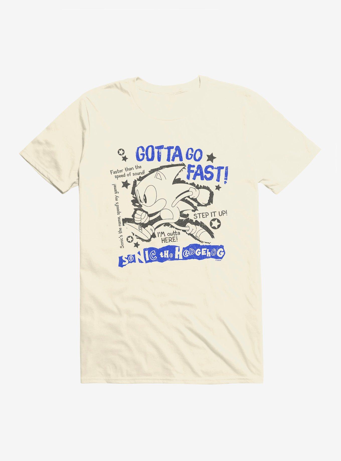 Sonic The Hedgehog Sonic Go Fast Silhouette T-Shirt