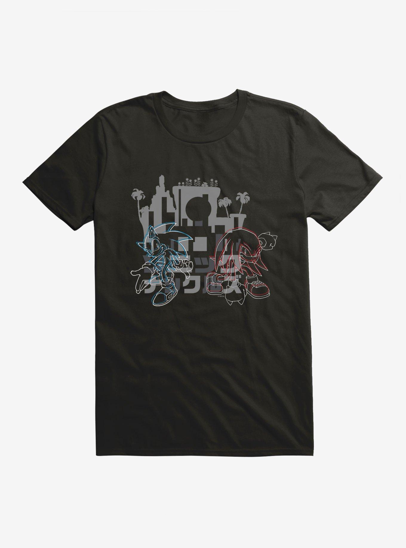 Sonic The Hedgehog Sonic Knuckles Go Time T-Shirt, BLACK, hi-res