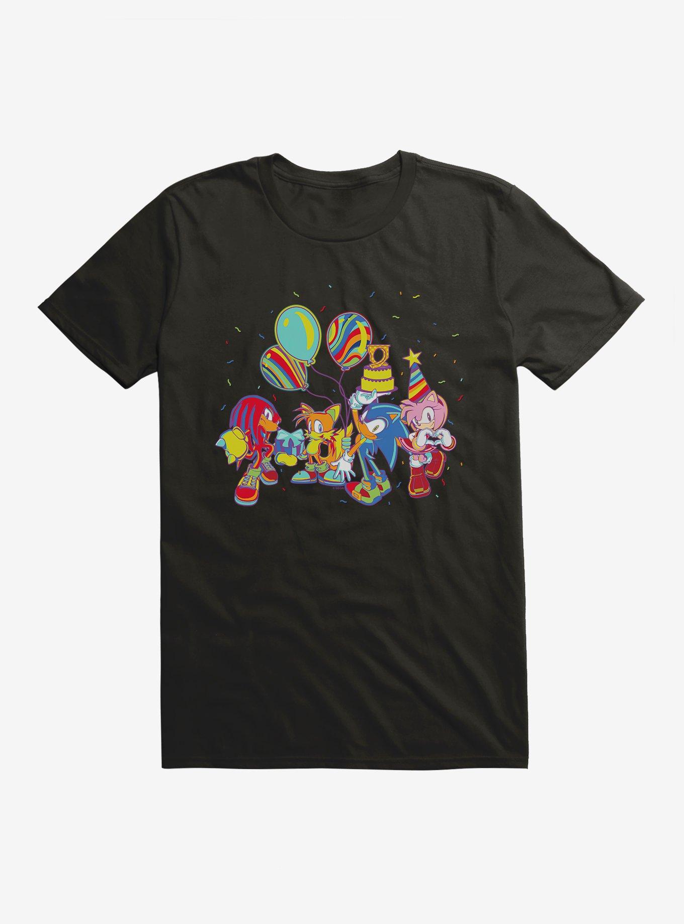 Sonic The Hedgehog Summer Squad T-Shirt, BLACK, hi-res