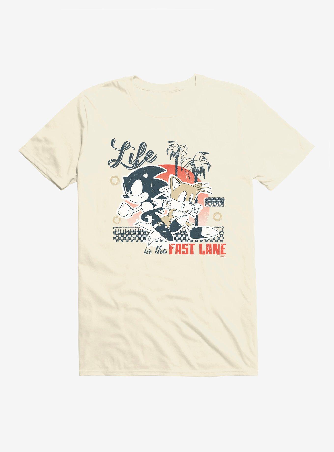 Sonic The Hedgehog Bohemian Sonic Tails Fast Lane T-Shirt, , hi-res