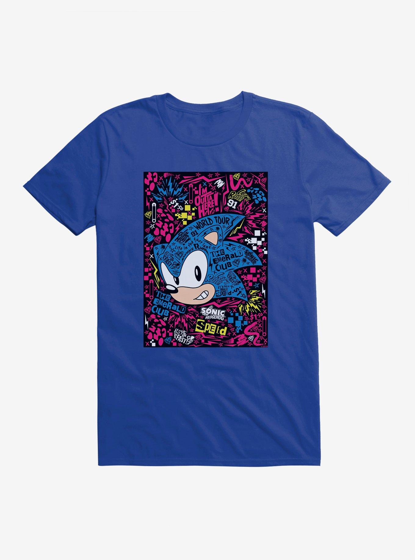 Sonic The Hedgehog Portrait Collage T-Shirt, , hi-res